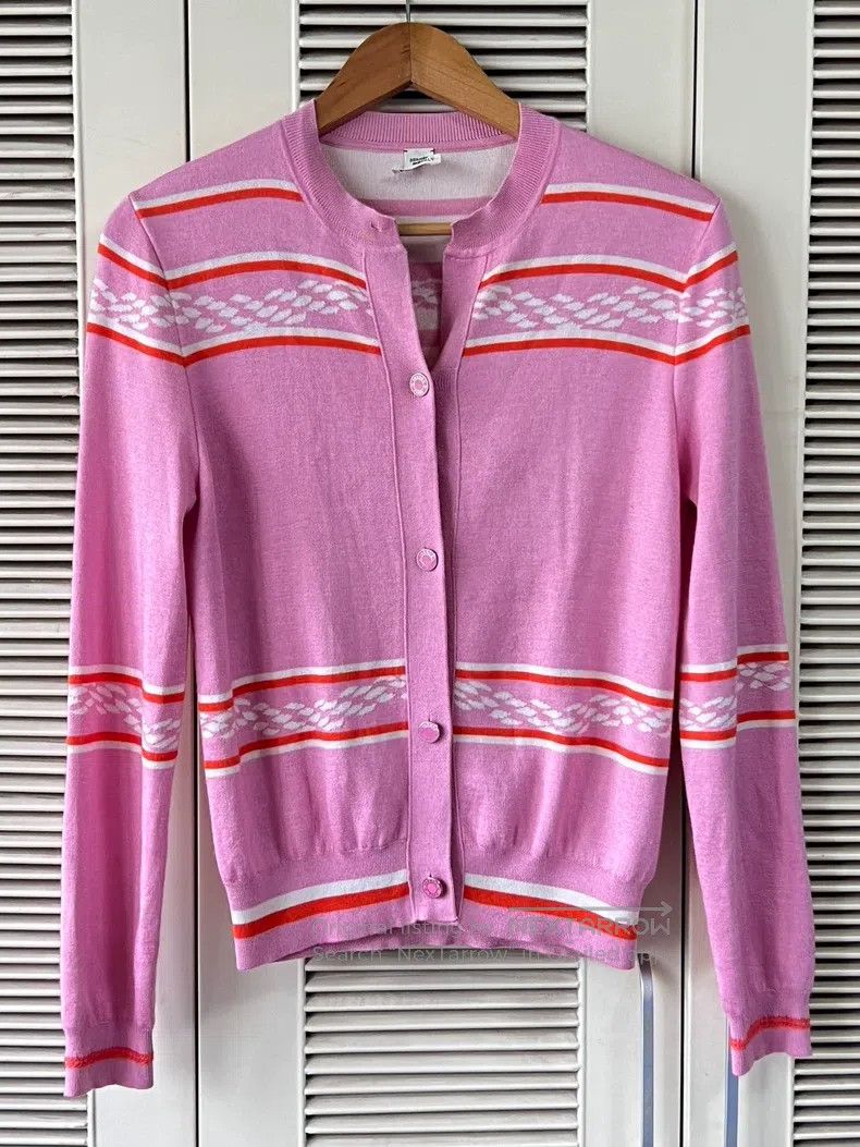 Hermes Hermes Women's pink knitted cardigan Size XS / US 0-2 / IT 36-38 - 1 Thumbnail