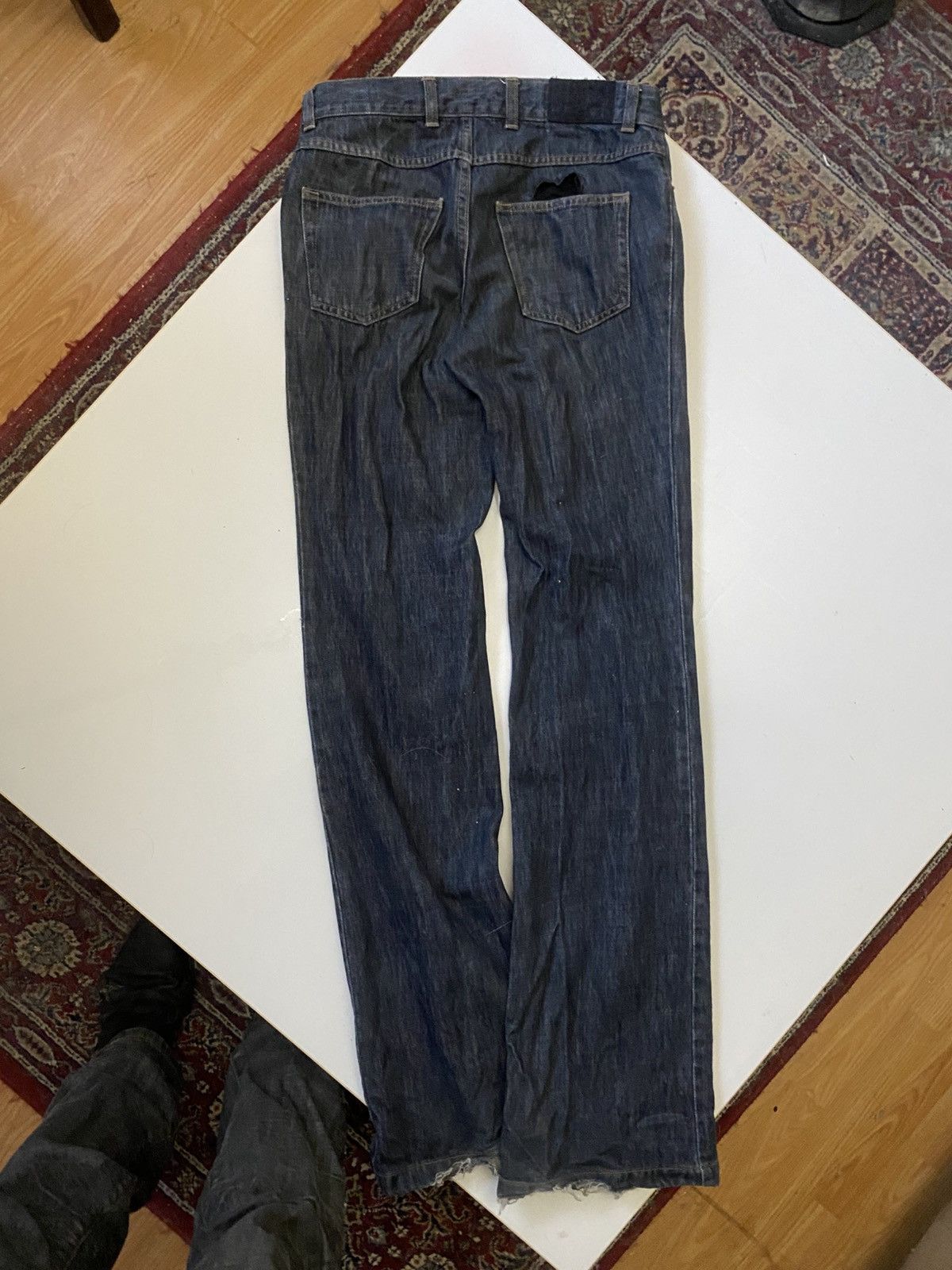 Gucci GUCCI S/S 2002 “heart” uncut denim Size US 28 / EU 44 - 3 Thumbnail