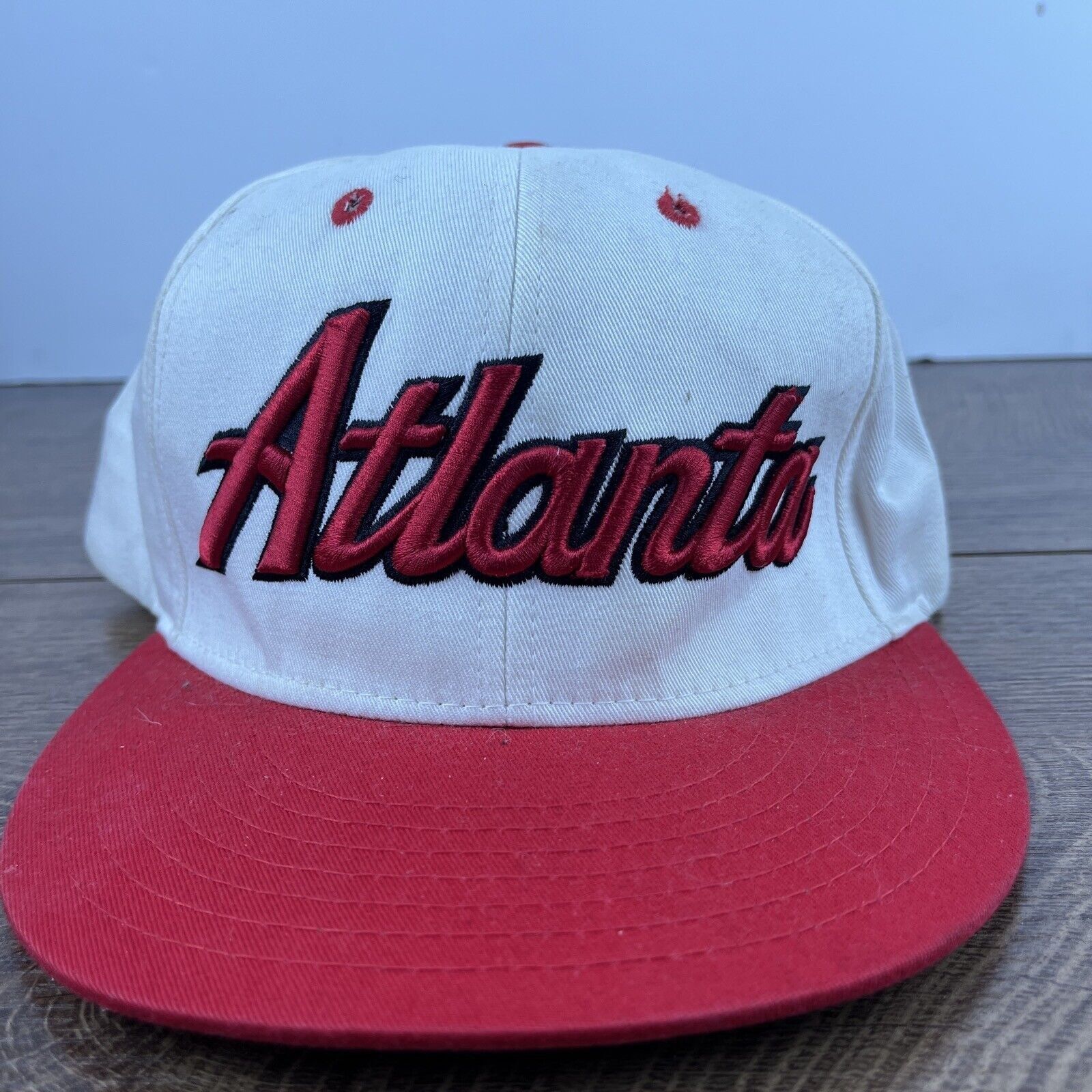 Other Atlanta Hat Atlanta White Hat Snapback Red Adjustable Hat Ad Size ONE SIZE - 1 Thumbnail