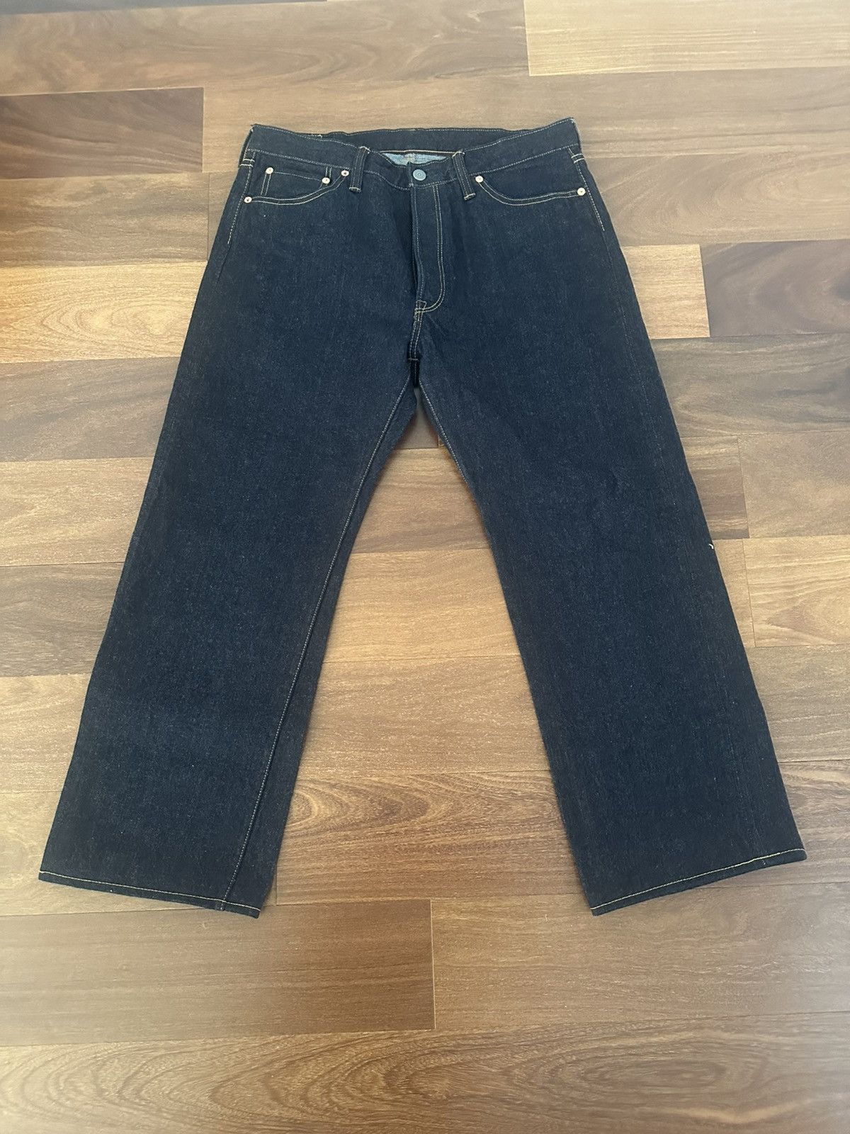 The Flat Head NWT The Flat Head 3005 Selvedge Japanese Raw Denim 36 X 30 Size US 36 / EU 52 - 4 Thumbnail
