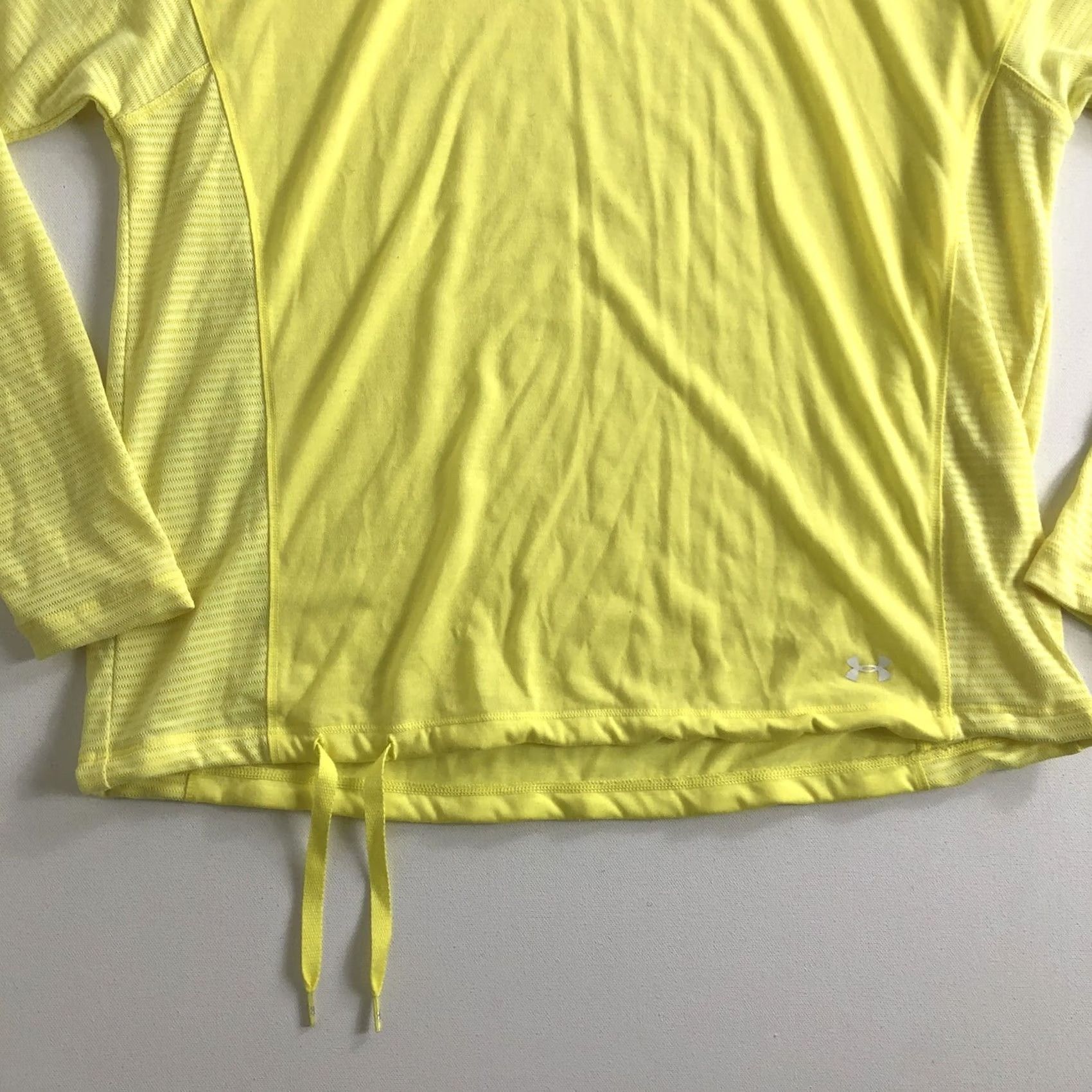 Under Armour Under Armour Women’s Hoodie Size M Pullover Threadborne Active Gym Train Yellow Size M / US 6-8 / IT 42-44 - 3 Thumbnail