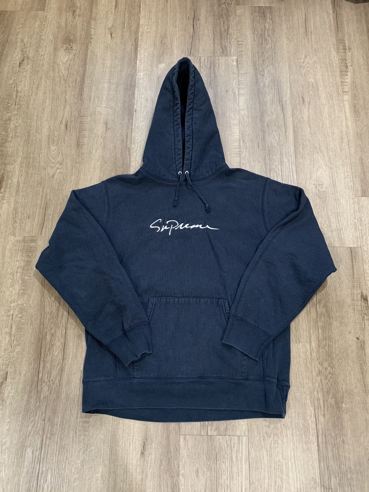 Supreme Supreme Classic script logo hoodie | Grailed