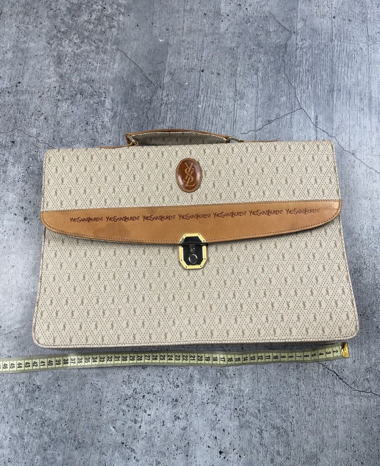 Vintage × Yves Saint Laurent Yves Saint Laurent bag hand/Document holder 80s Size ONE SIZE - 17 Thumbnail