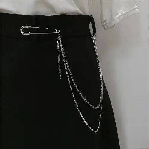 Jewelry Double Chain Brooch / Pocket Chain Size ONE SIZE - 3 Thumbnail