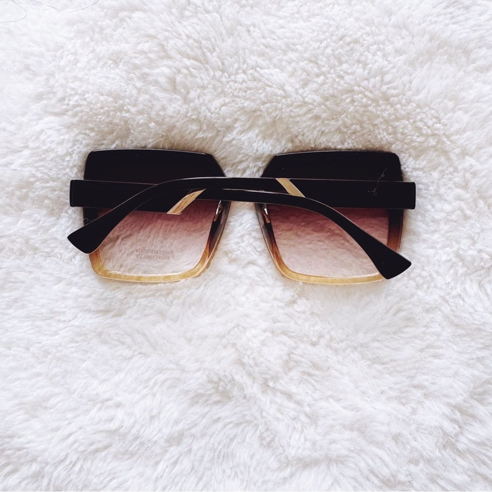 Other Gloria Brown Square Oversized Sunglasses Size ONE SIZE - 12 Thumbnail