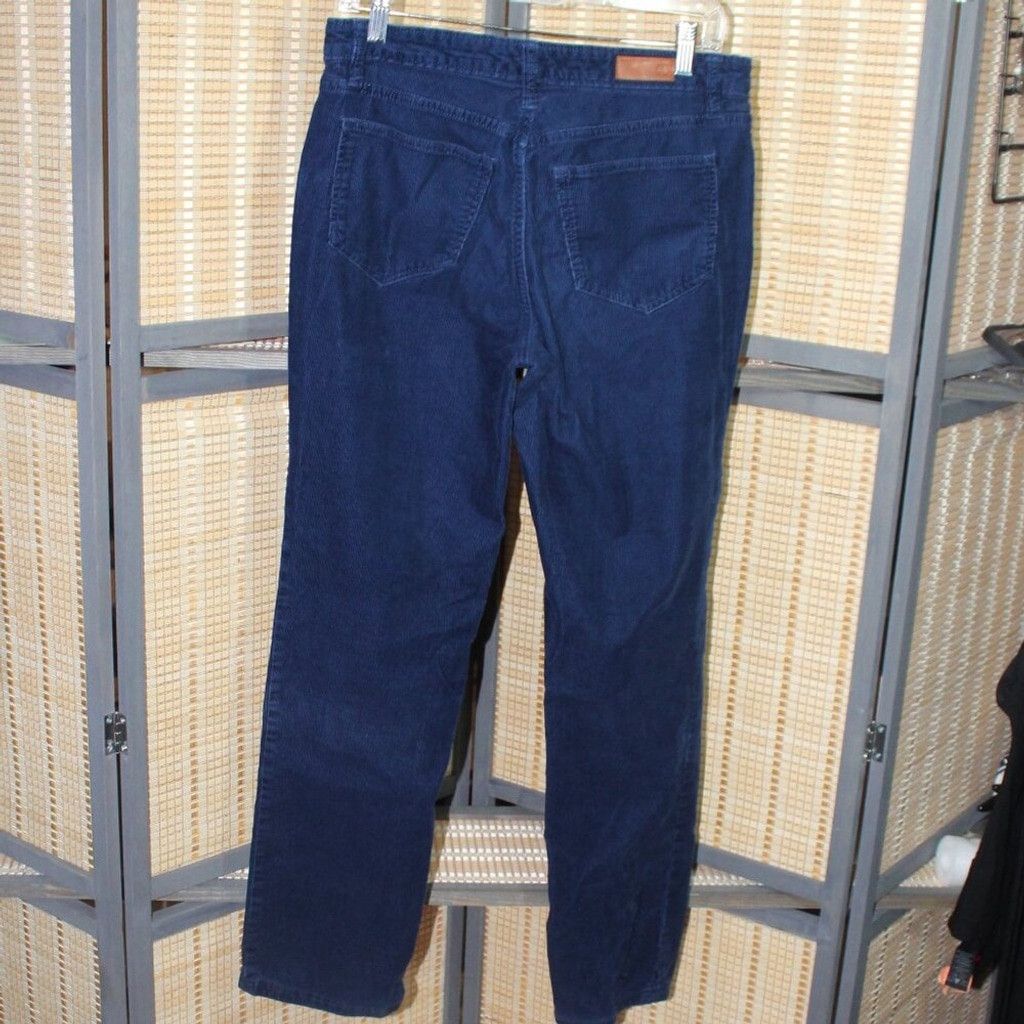 Lands' End Lands End Straight Corduroy in a Dark Ink Blue Size 30" / US 8 / IT 44 - 4 Thumbnail