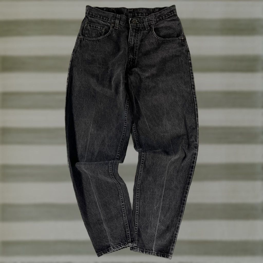 VINTAGE Levi's Jeans Men 32x32 Black 90s 560 Tapered Made in USA 5-Pocket Denim Cotton Casual Mens