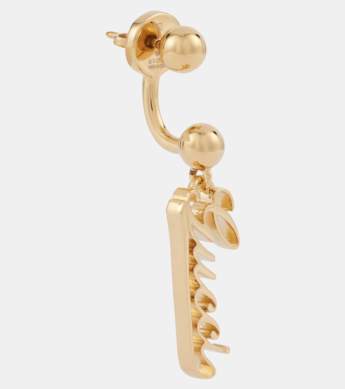 Gucci oc11z0126 Size: OS / Baule Earrings Gucci Script In Gold Size ONE SIZE - 2 Thumbnail
