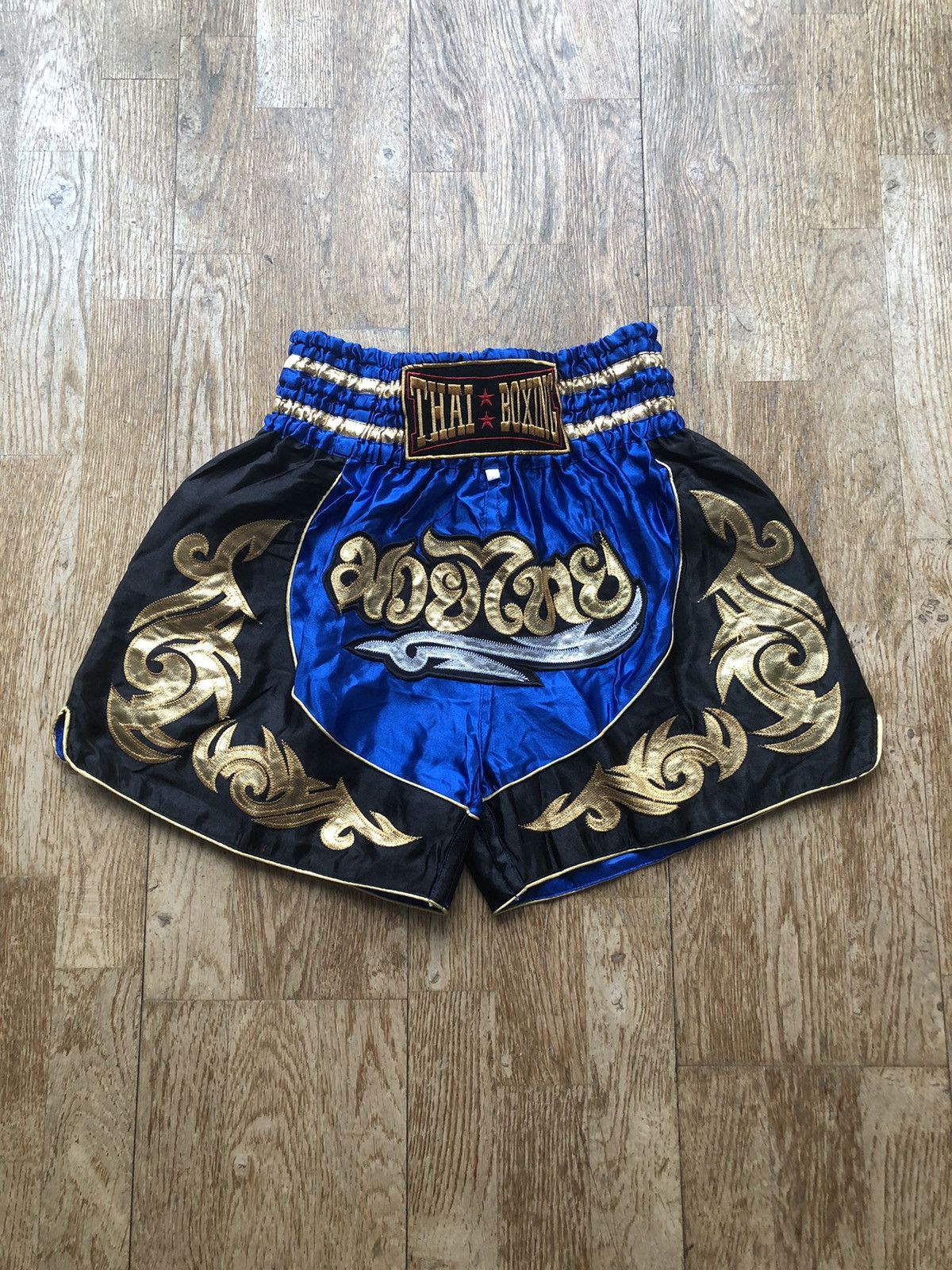 Other × Vintage THAI BOXING VINTAGE QUALITY MUAY SPORT SHORTS Size US 31 - 1 Thumbnail