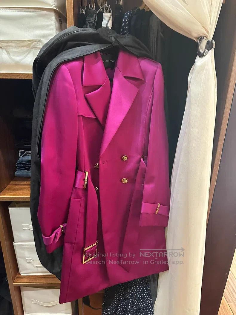 Versace Versace Silk trench coat Size S / US 4 / IT 40 - 5 Thumbnail