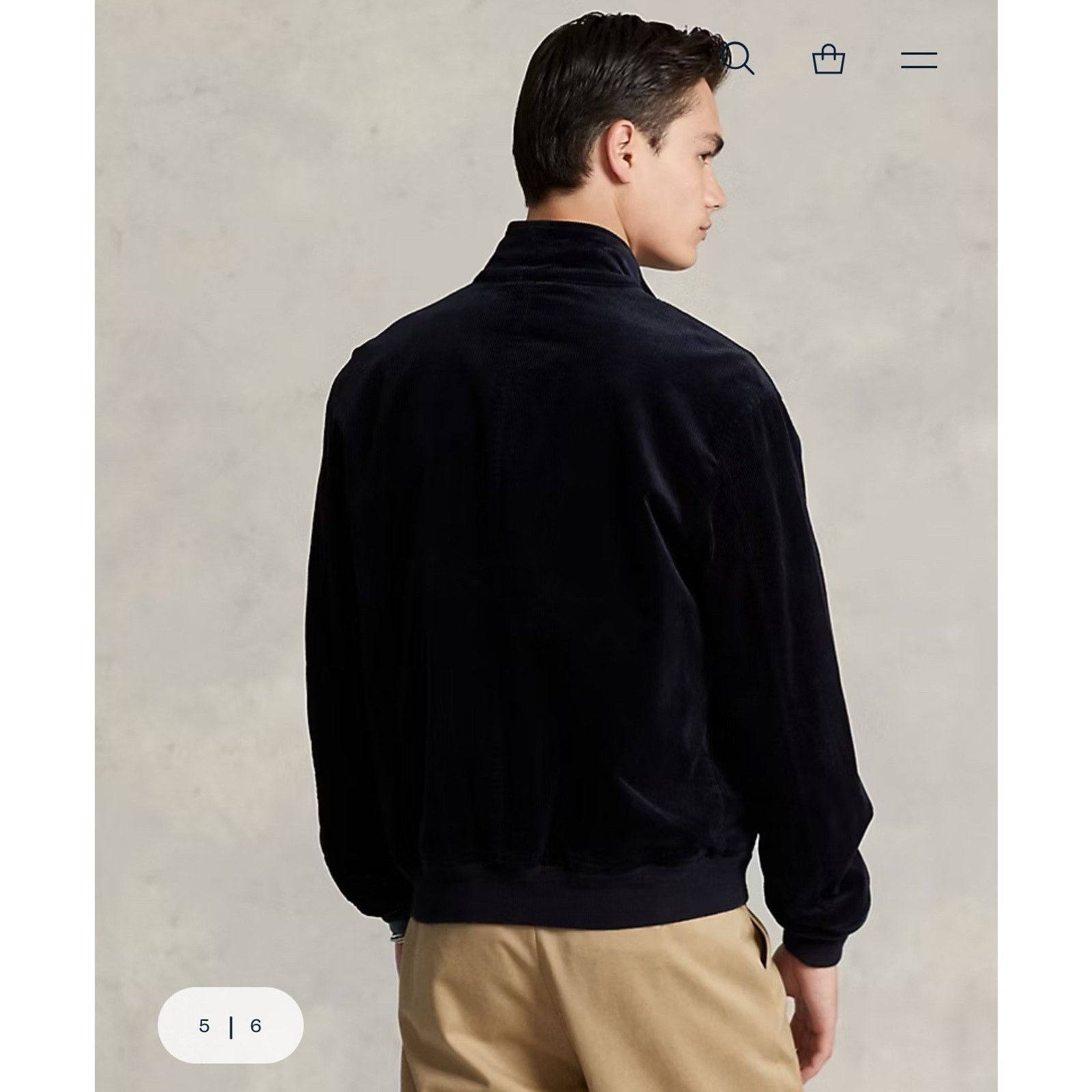 Polo Ralph Lauren NWT Polo Ralph Lauren Men Stretch Corduroy Jacket Navy Large Size US L / EU 52-54 / 3 - 12 Thumbnail