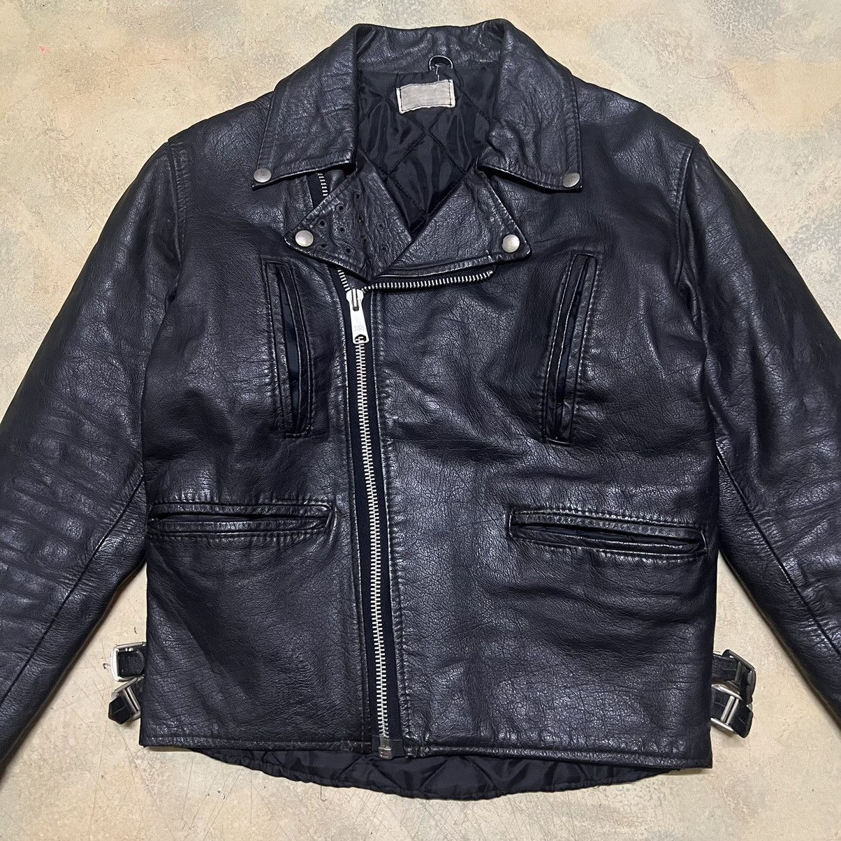 Japanese Brand Vintage Double Collar Punk Leather Jacket Size US XS / EU 42 / 0 - 3 Thumbnail