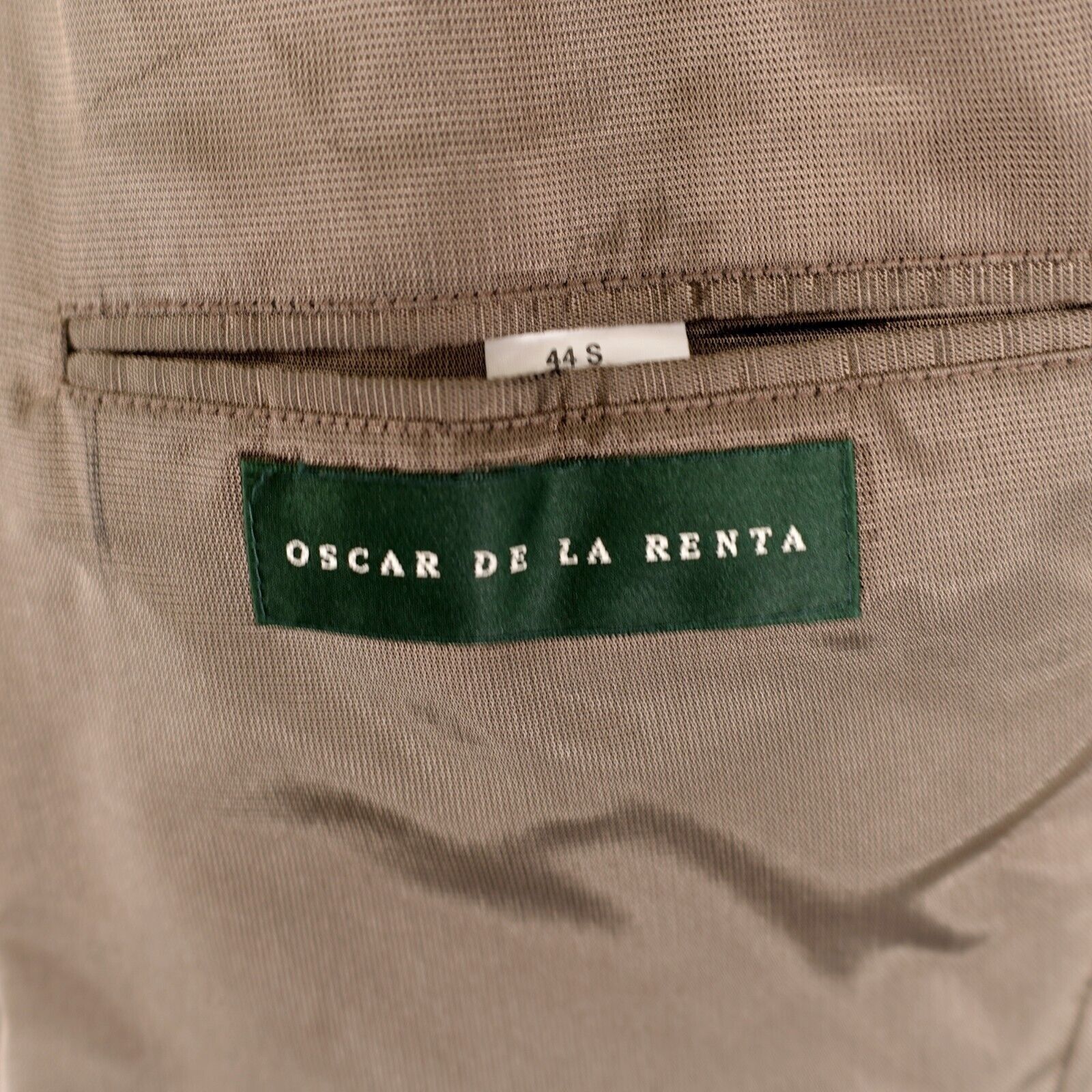 Oscar De La Renta Oscar De La Renta Soft Tweed Lambswool Cashmere Gray Tan Che Size 44R - 9 Thumbnail