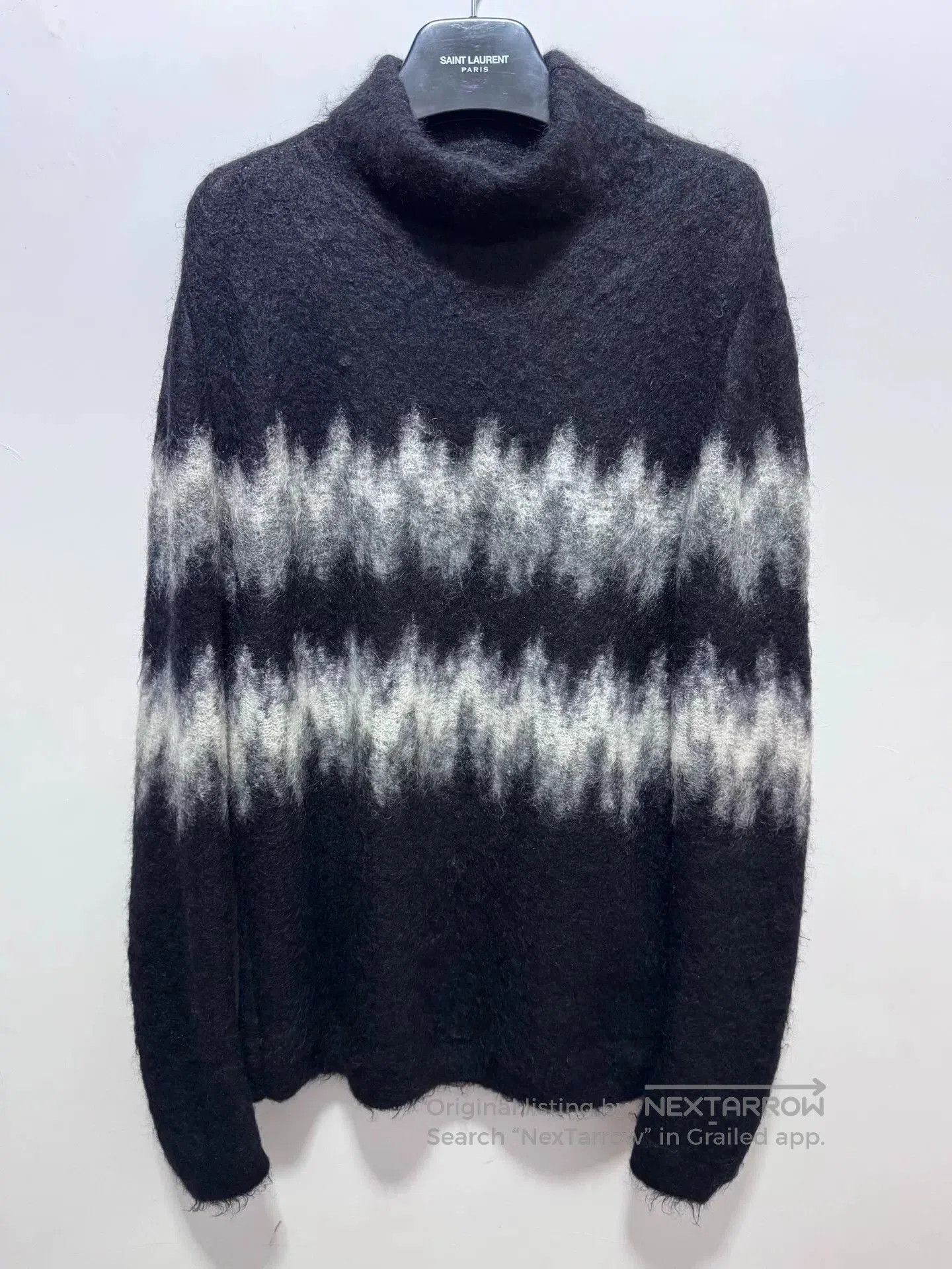 Saint Laurent Paris Saint Laurent Mohair Knit Sweater. Size US M / EU 48-50 / 2 - 1 Thumbnail