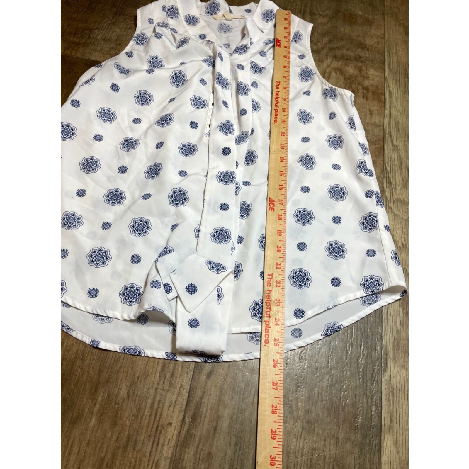 Vintage 41 Hawthorn Top White Button-Up Sleeveless Womens Medium M Size M / US 6-8 / IT 42-44 - 2 Thumbnail