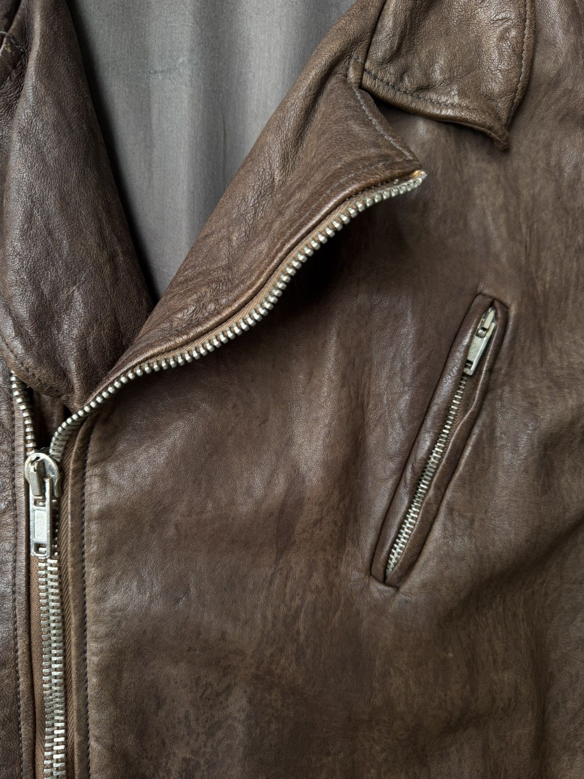 Rick Owens Rick Owens AW08 Stooges Dust Hammered Lamb Leather Jacket Size US M / EU 48-50 / 2 - 2 Thumbnail