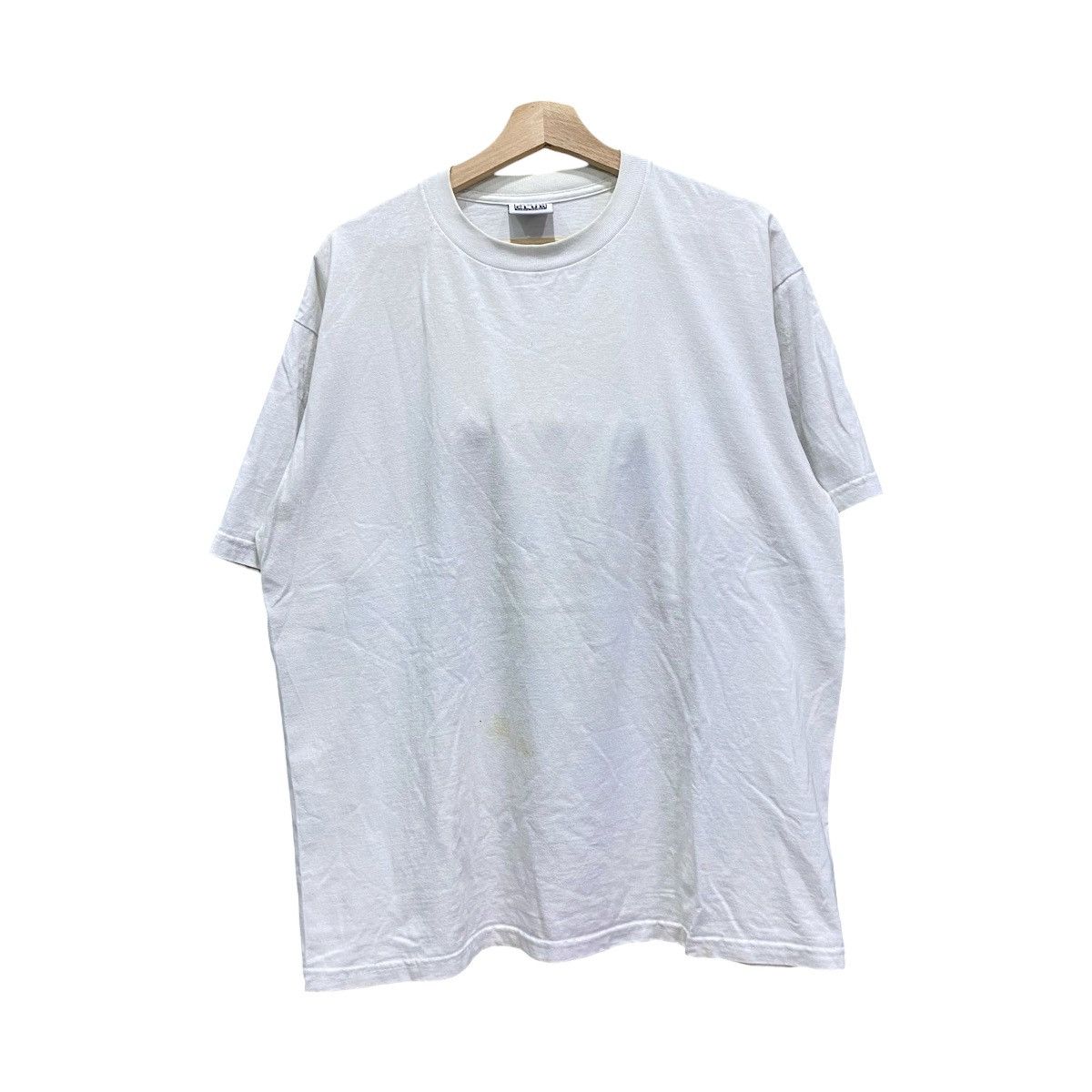Rap Tees PRO CLUB Heavyweight White T-Shirt - Oversized Fit - XL Size US XL / EU 56 / 4 - 1 Thumbnail