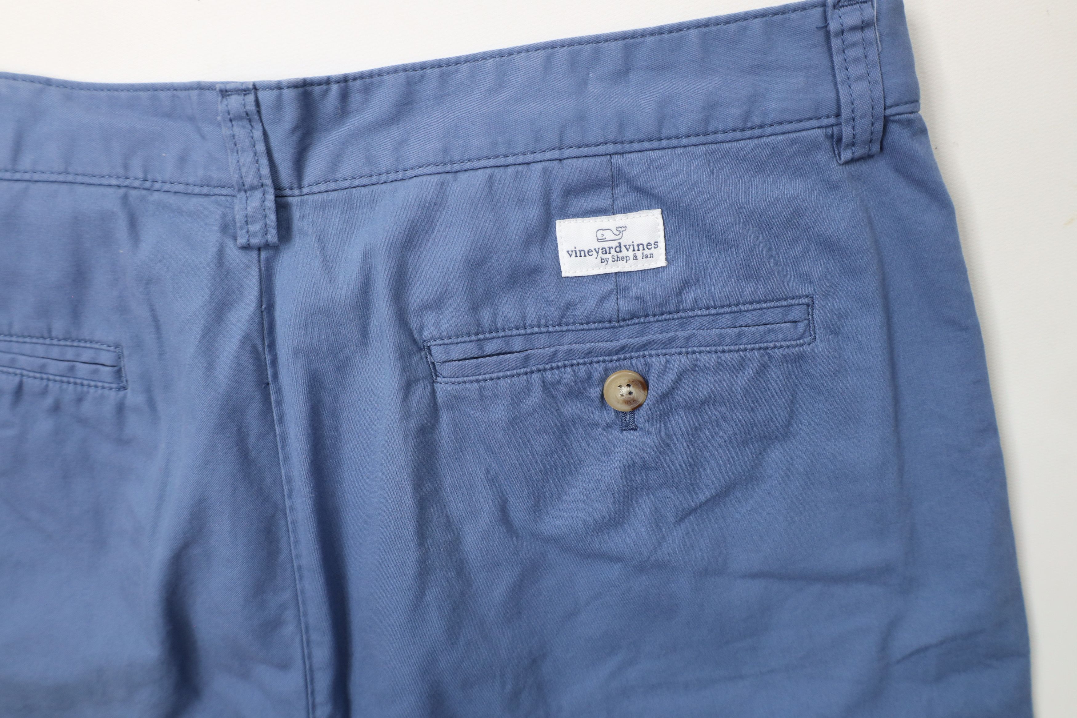 Vineyard Vines × Vintage Vineyard Vines Above Knee Club Chino Golf Shorts Blue Cotton Size US 34 / EU 50 - 13 Thumbnail