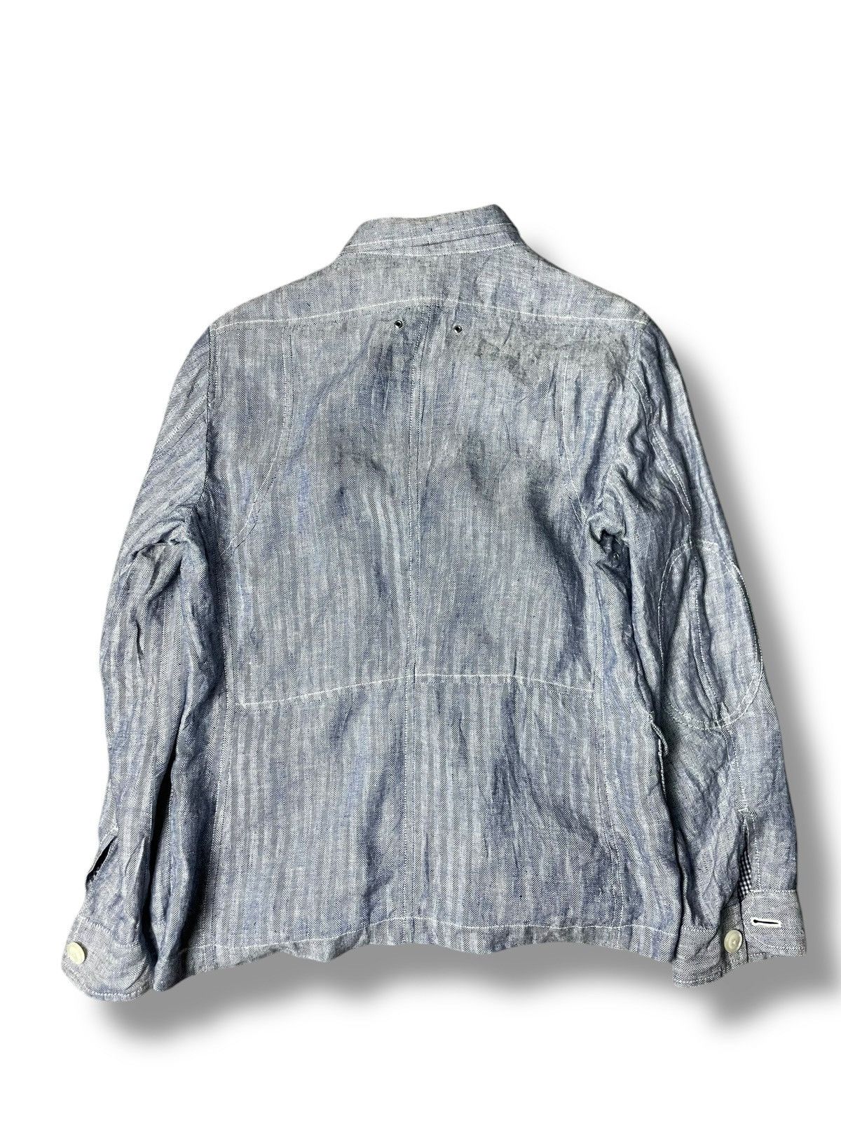 Japanese Brand × Takeo Kikuchi × Vintage Takeo Kikuchi Linen Denim Button Up Shirt (82) Size US XXS / EU 40 - 6 Thumbnail