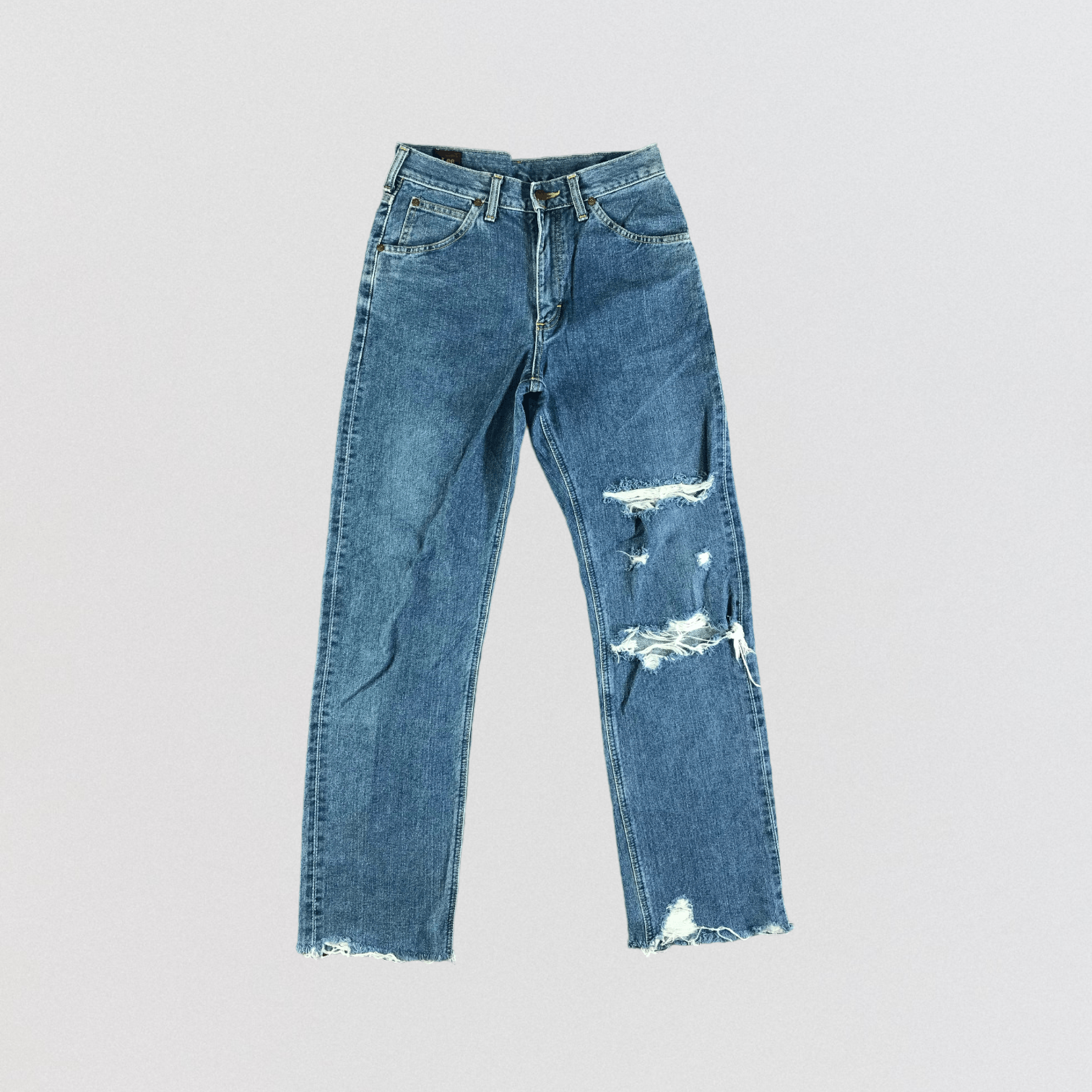 Lee Vintage Distress Lee Selvedge Jeans-JM3666 Size US 29 - 1 Thumbnail