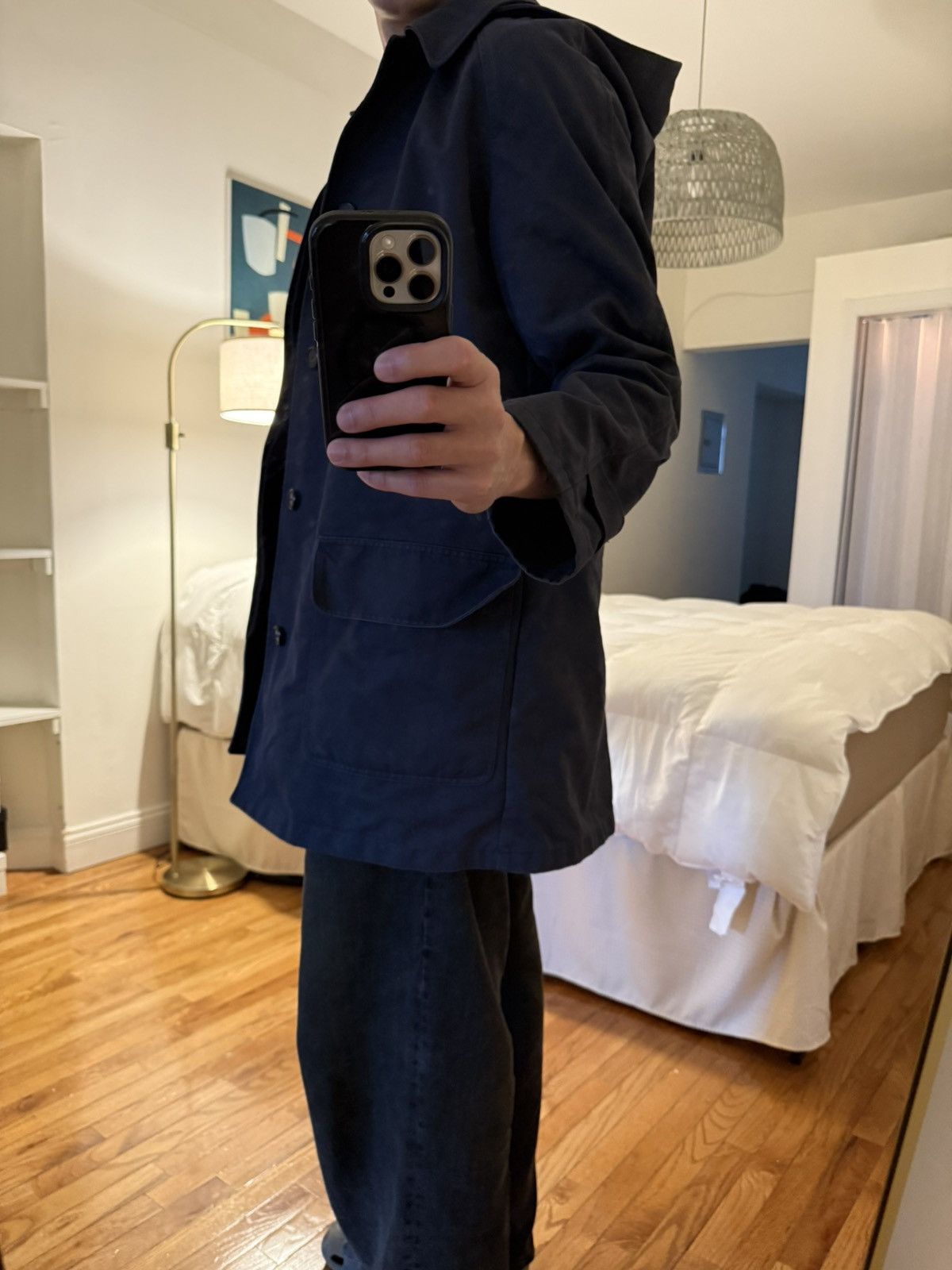 A.P.C. A.P.C. Hooded Spring Jacket / Mac Navy Size M Size US M / EU 48-50 / 2 - 6 Thumbnail