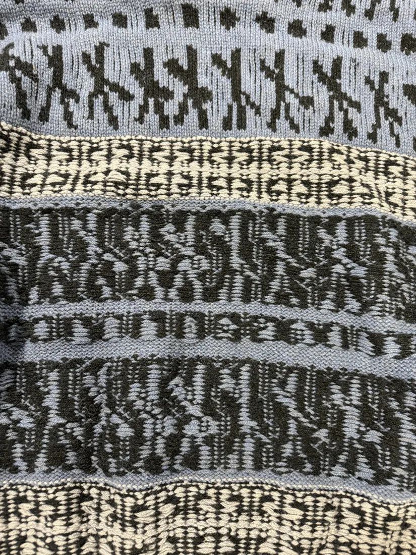 Designer × Givenchy × Vintage Givenchy x Chito Float Stitch Lambswool Blue Sweater Size US L / EU 52-54 / 3 - 6 Thumbnail