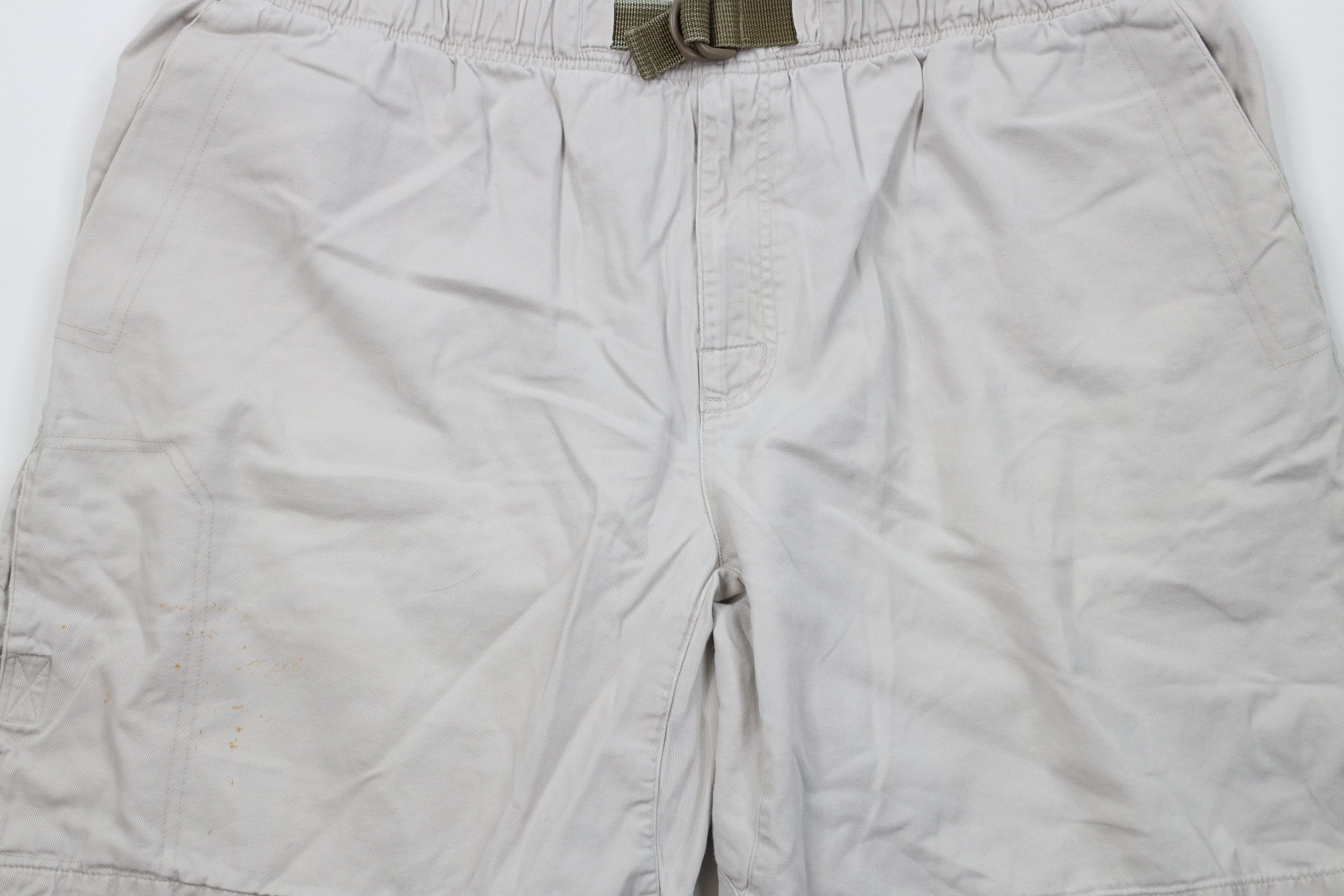 Columbia × Vintage Vintage 90s Columbia Belted Above Knee Shorts Beige Cotton Size US 36 / EU 52 - 3 Thumbnail