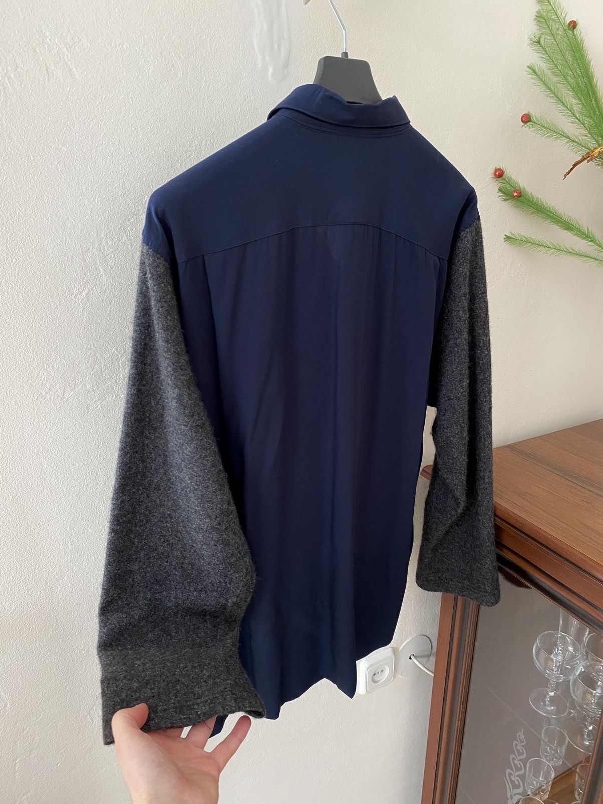 Comme des Garcons × Comme des Garcons SHIRT Comme Des Garcons SHIRT With Wool Sleeves Button Up Shirt Size US M / EU 48-50 / 2 - 7 Thumbnail