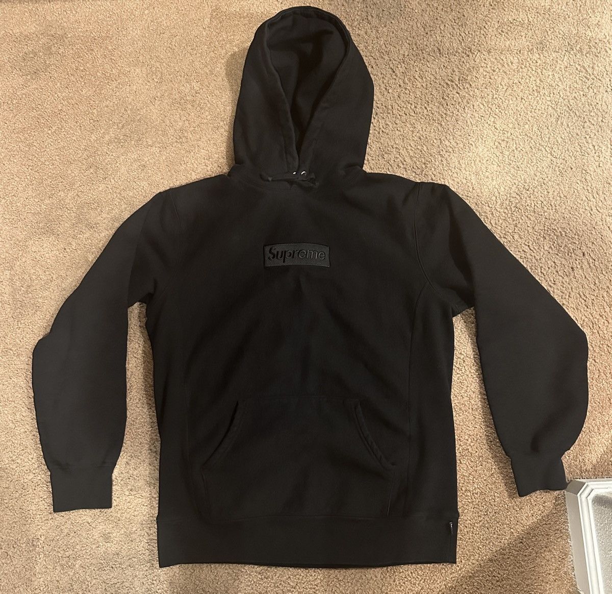 Supreme Box Logo Hoodie Black | Grailed