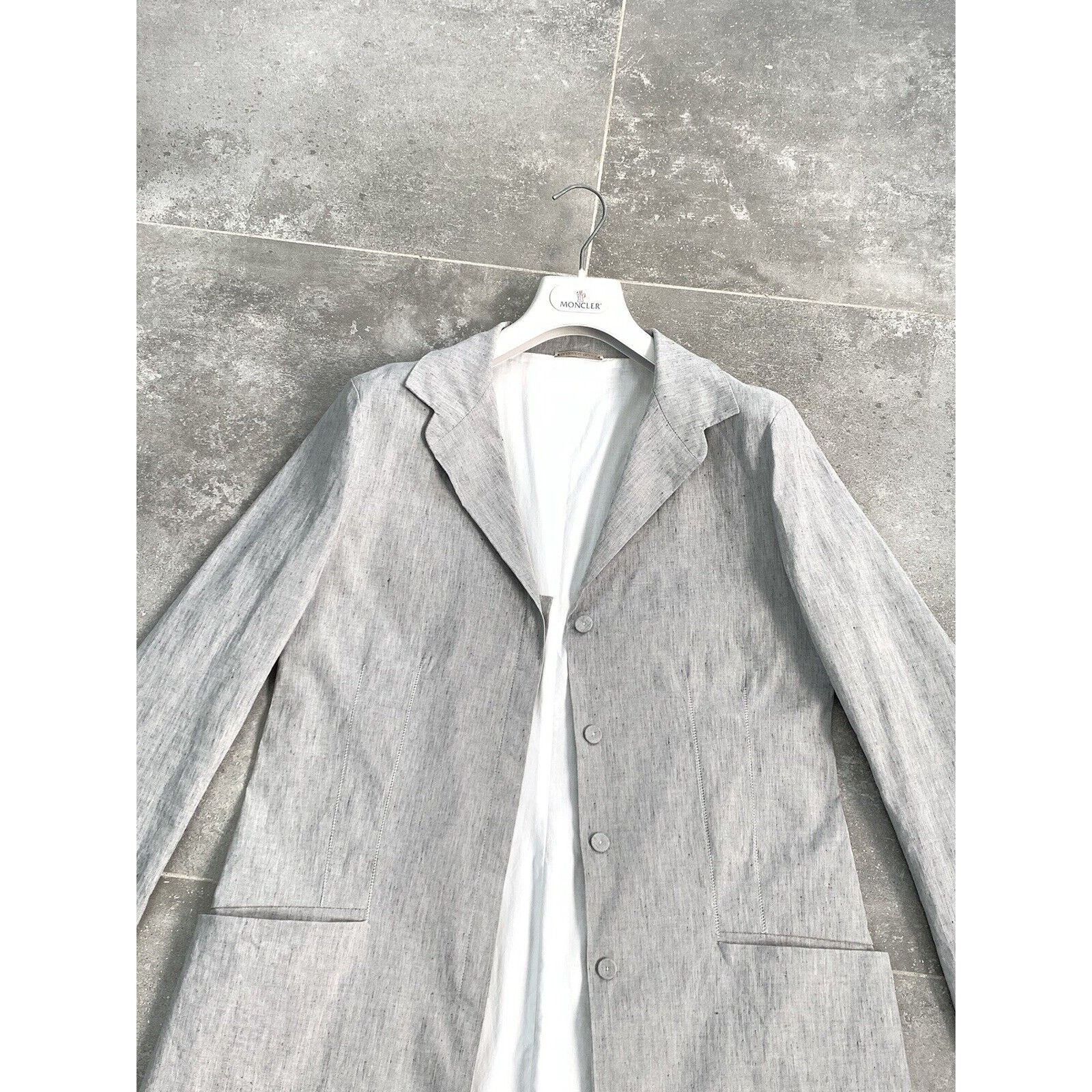 Annette Gortz × Designer Women ANNETTE GORTZ LINEN Blazer LONG Jacket EU 38 UK 10 S-M Size M / US 6-8 / IT 42-44 - 6 Thumbnail