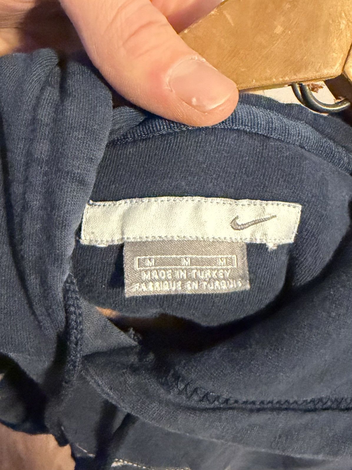 Nike vtg y2k nike embroidered hoodie navy blue medium Size US M / EU 48-50 / 2 - 4 Thumbnail