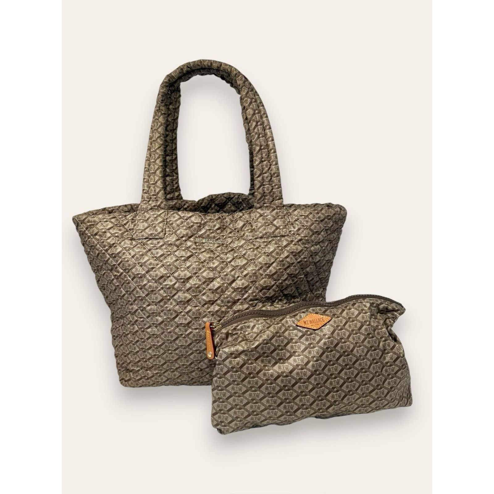MZ Wallace MZ Wallace Medium Metro Quilted Tote Monogram Basket Weave Size ONE SIZE - 1 Thumbnail