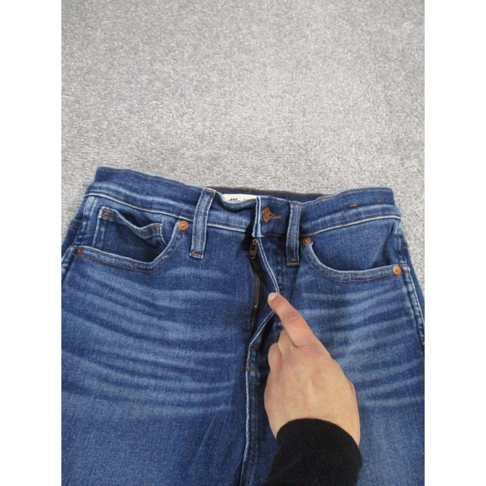 Madewell Madewell Jeans Womens 26 Stovepipe Dark Wash Denim Size 26" / US 2 / IT 38 - 3 Thumbnail