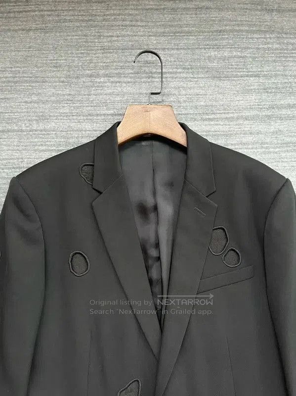 Dior Dior Black Wool Jacket with Distressed Details . Size US L / EU 52-54 / 3 - 4 Thumbnail