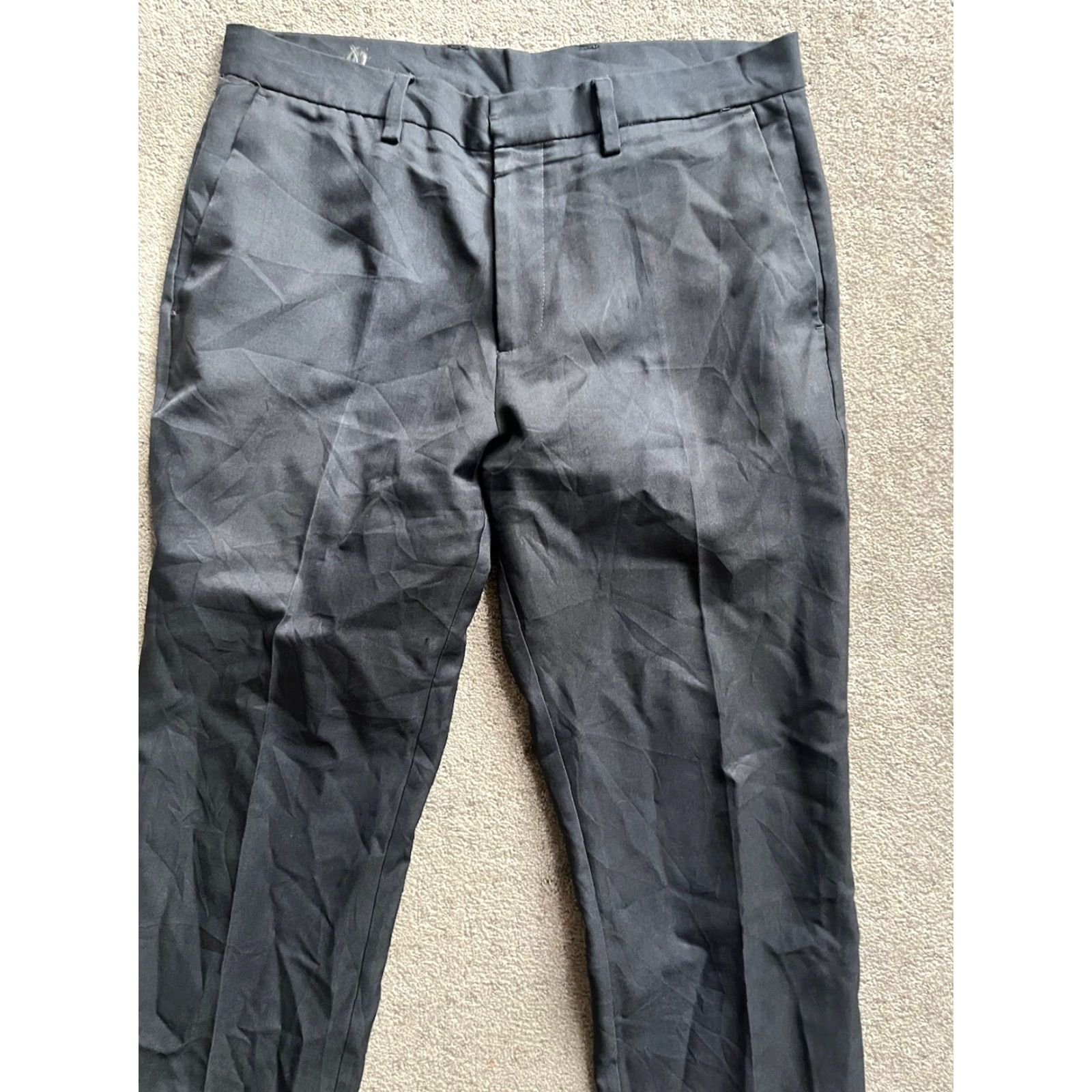 Perry Ellis Perry Ellis Portfolio Men’s Pants Slacks Flat Front Black 34x32 Modern Dress Pants Casual Workwear Slacks Mens Size US 34 / EU 50 - 2 Thumbnail