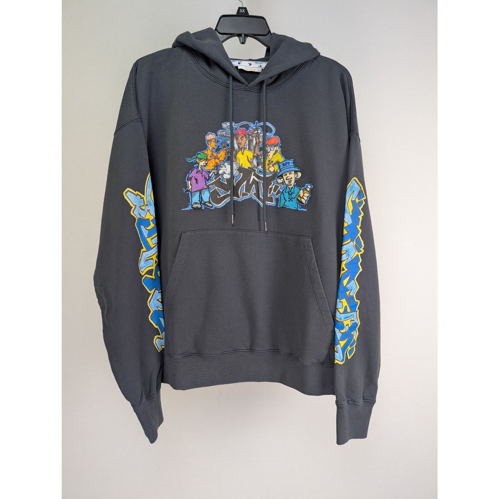Off-White o1rshd1 Graff Pupp Skate Hoodie outerspace in Multicolor Size US L / EU 52-54 / 3 - 2 Thumbnail