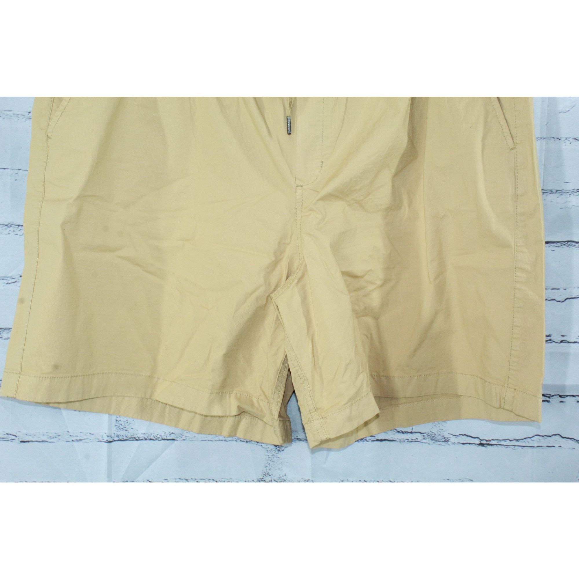 L.L. Bean LL Bean Women’s Pull On Shorts Tan Elastic Waist Drawstring Size 42" / US 20 - 4 Thumbnail