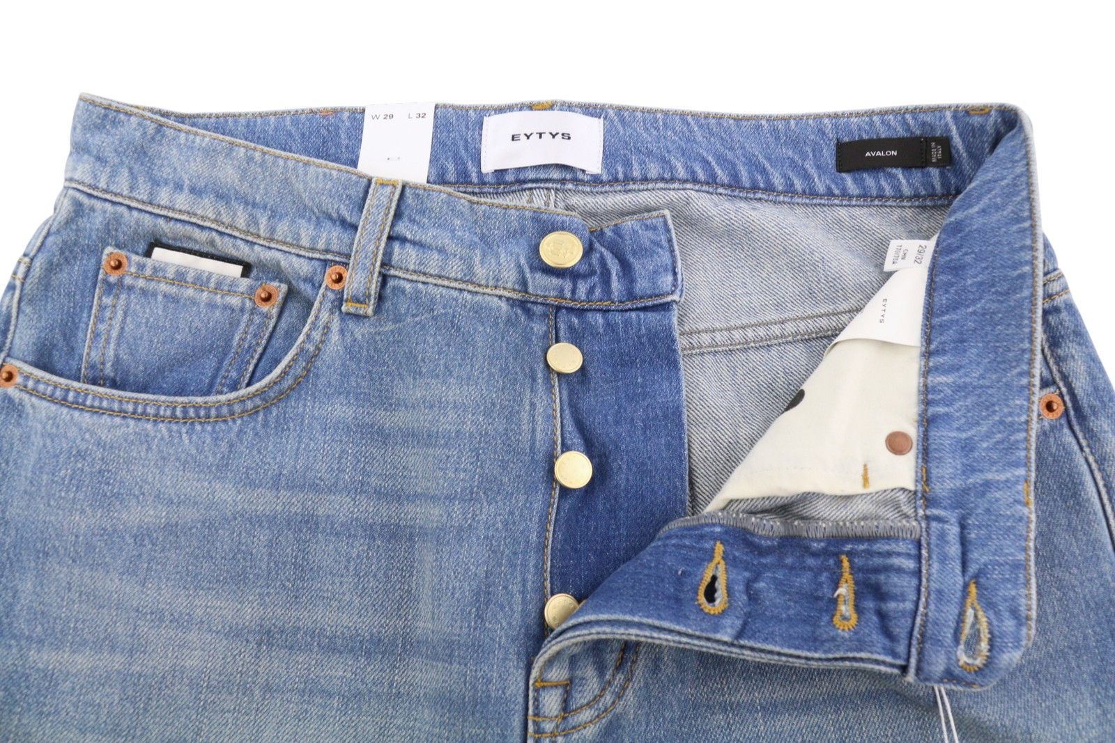 Eytys AVALON TORN INDIGO BOOTCUT W29/L32 RRP370 88889 Size 29" - 6 Thumbnail