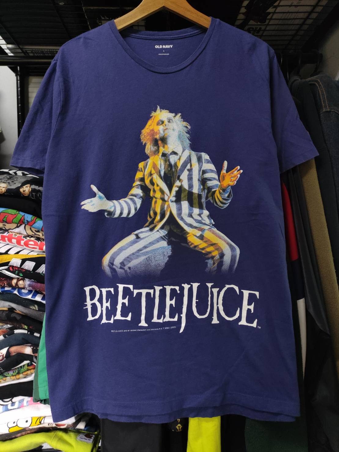 Expert Horror Beetle Juice Big Print Movie Promo T-Shirt Size US L / EU 52-54 / 3 - 2 Thumbnail