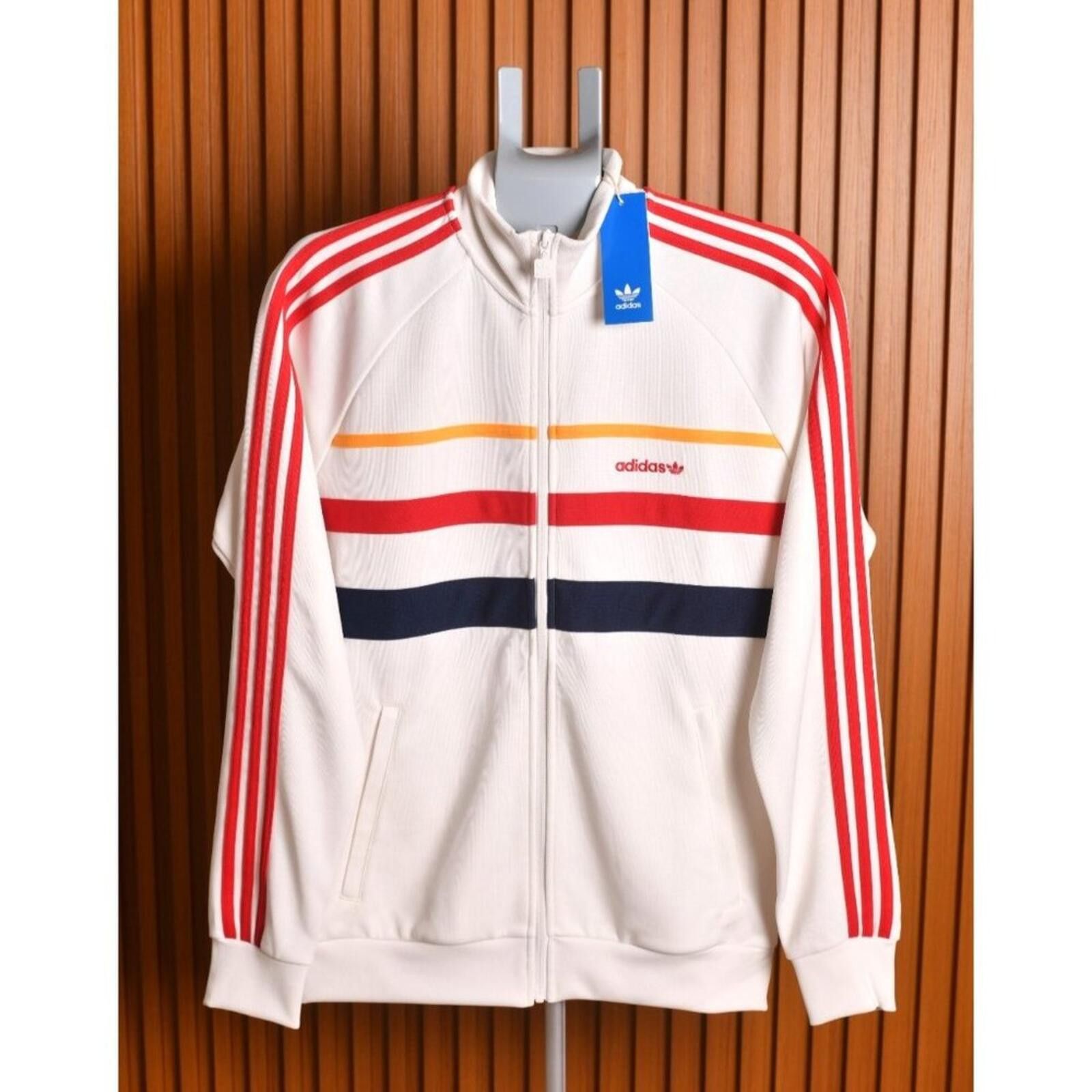 Adidas Adidas 1st Track Top Jacket Retro Small | White | MSRP: $90 Size US S / EU 44-46 / 1 - 1 Thumbnail