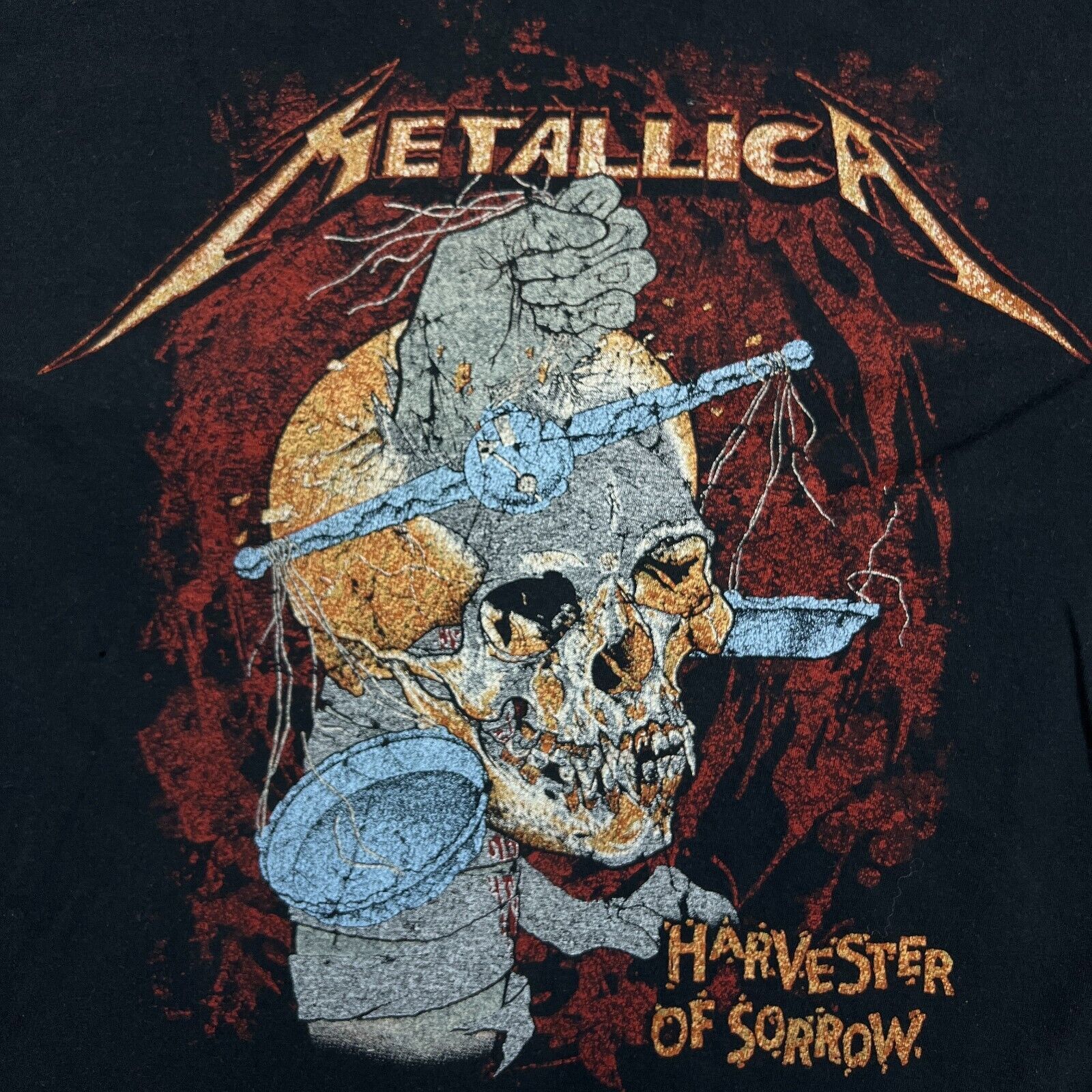 Band Tees 2017 Metallica T Shirt Large Harvester of Sorrow Band Tee Size US L / EU 52-54 / 3 - 3 Thumbnail