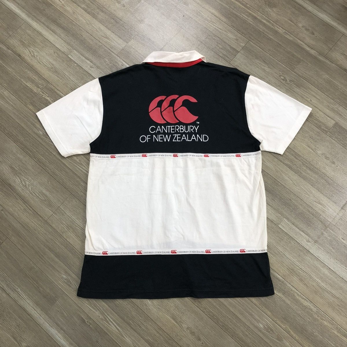 Canterbury of New Zealand Vintage Canterbury Spell Out Logo Rugby Shirt Streetweat Y2K Size US XL / EU 56 / 4 - 14 Thumbnail