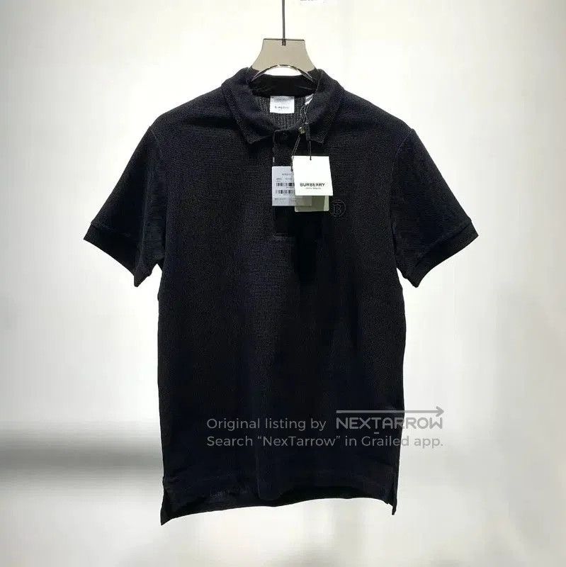 Burberry Burberry Black Cotton Men's Polo Shirt. Size US S / EU 44-46 / 1 - 1 Thumbnail
