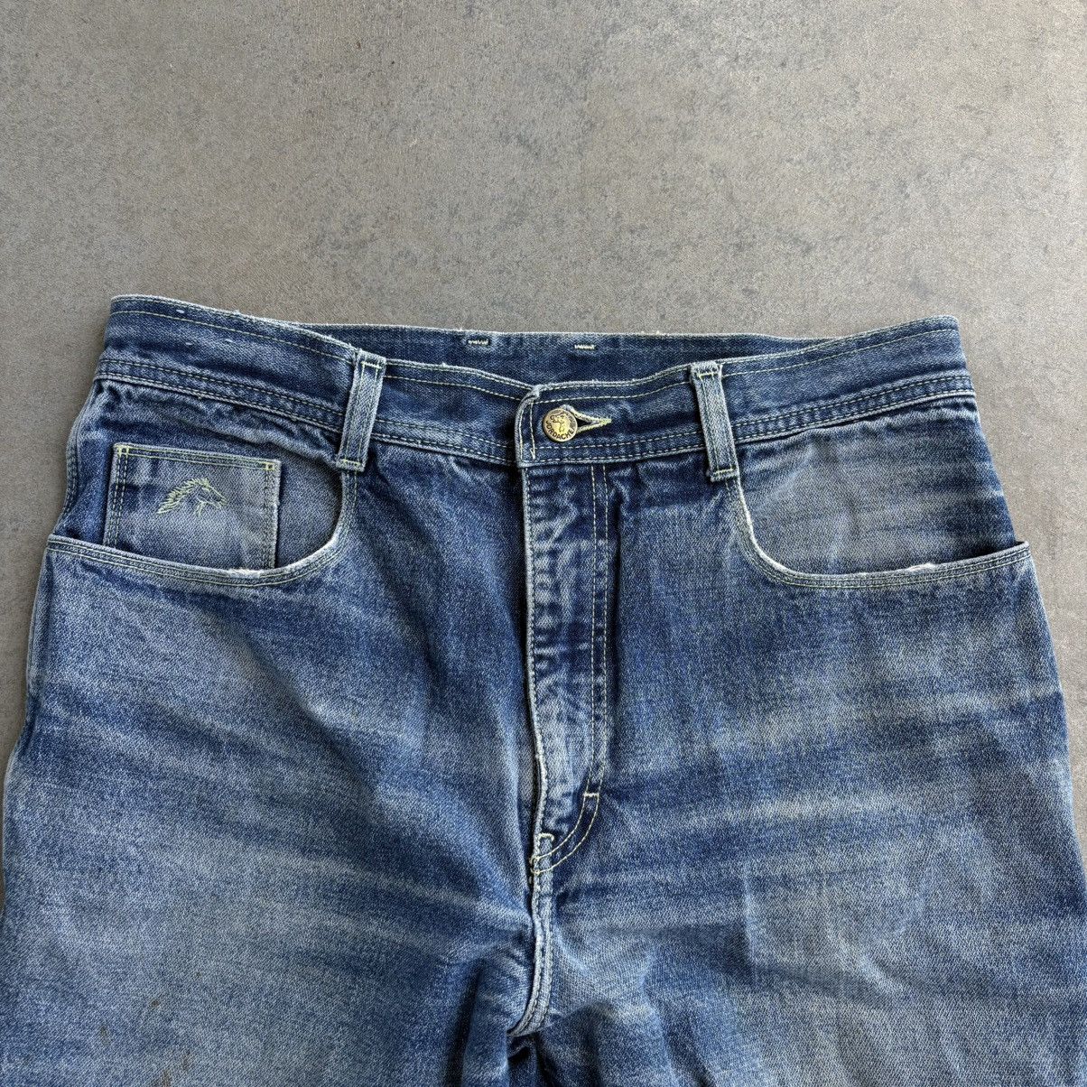 Ariat × Jordache × Vintage Vintage 1980's Western Jordache Bootcut Cowboy Jeans 33x34 Size US 33 - 14 Thumbnail