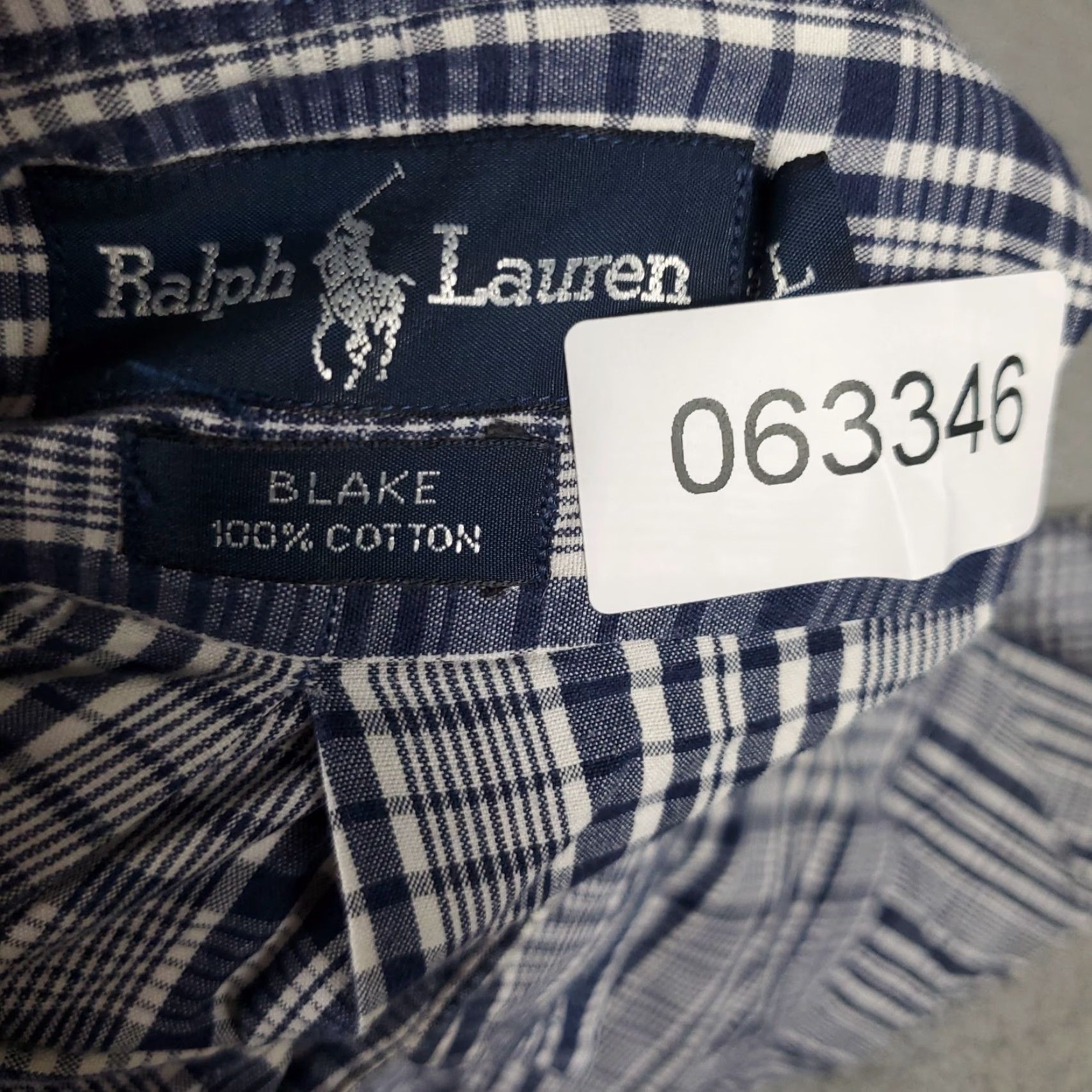 Ralph Lauren Ralph Lauren Shirt Men Large Blue Plaid Button-Up Short Sleeve Casual Classic Polo Style 90s? Size US L / EU 52-54 / 3 - 7 Thumbnail