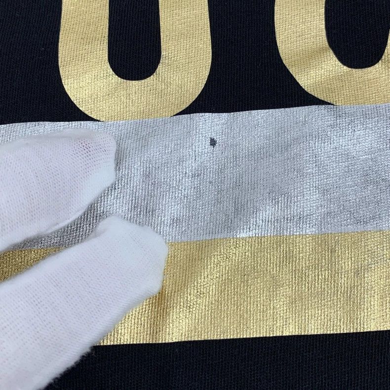 Gucci Gucci Black logo letter print cotton round-neck short-slee Size US M / EU 48-50 / 2 - 8 Thumbnail