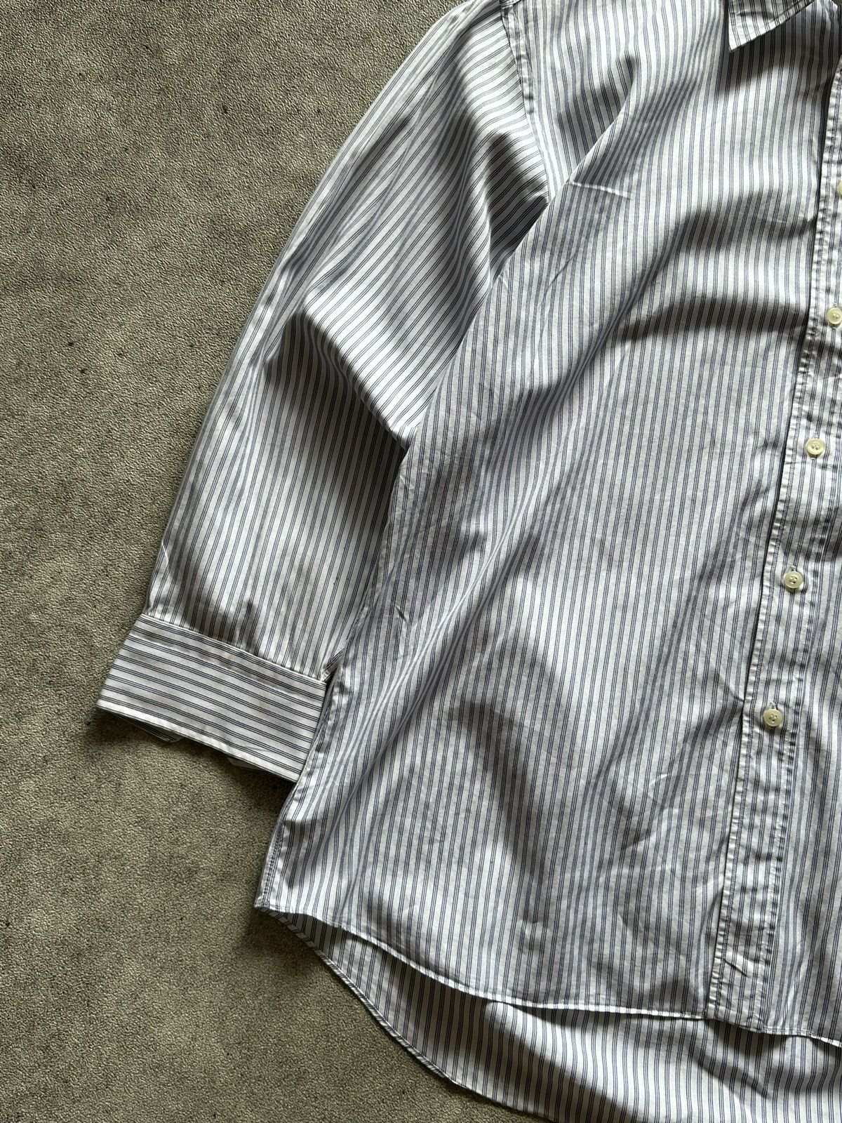 Yves Saint Laurent 90s Yves Saint Laurent YSL Stripe Button Up Shirt Size US L / EU 52-54 / 3 - 3 Thumbnail
