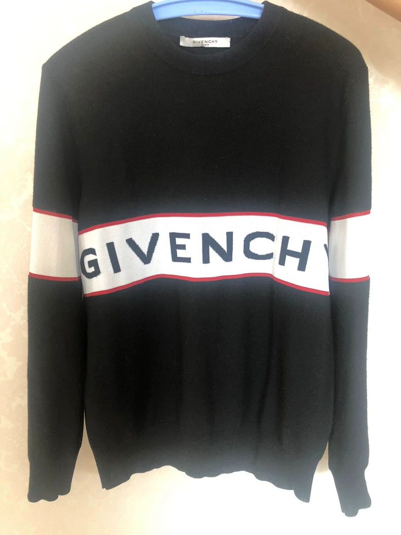 Givenchy Givenchy Black distressed hooded sweater for men, size M Size US L / EU 52-54 / 3 - 1 Thumbnail