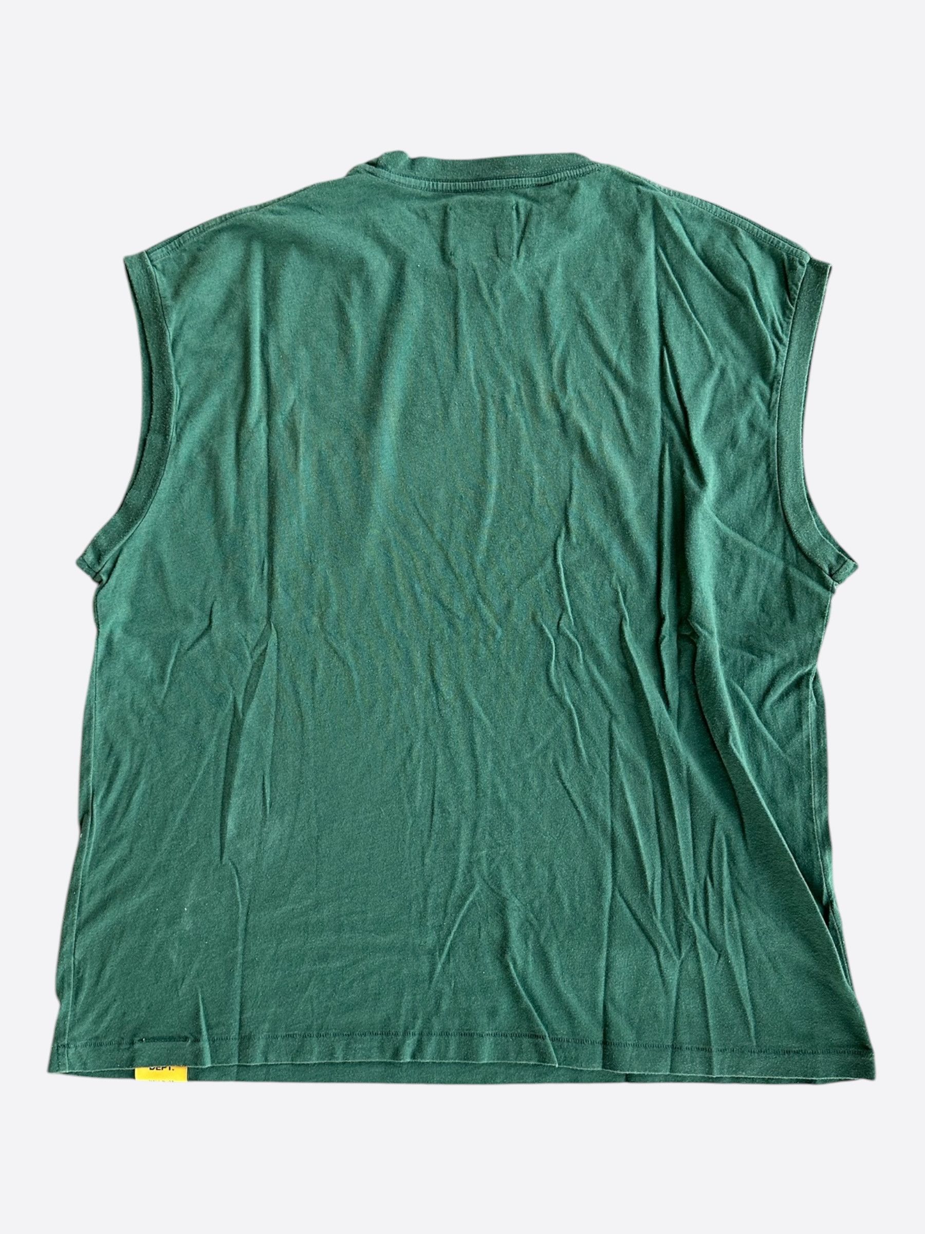 Gallery Dept. Gallery Dept Green & White Dept Logo Sleeveless T-Shirt Size US XS / EU 42 / 0 - 2 Thumbnail
