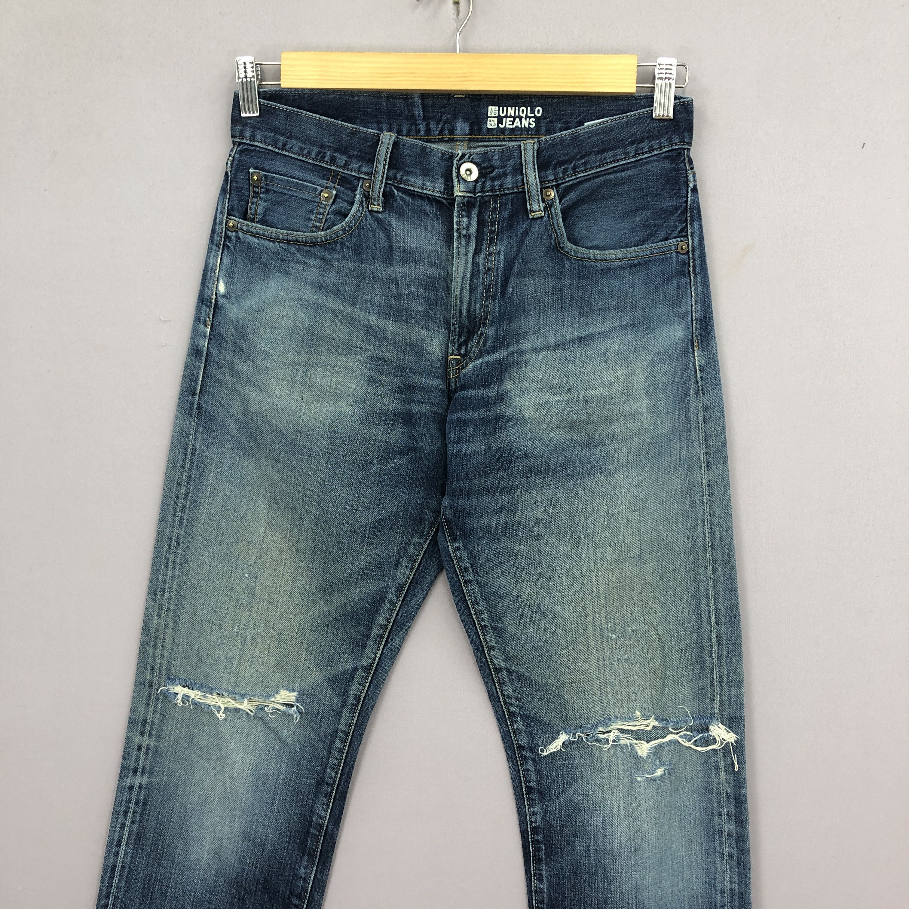 Japanese Brand Vintage Japanese Selvedge Jeans Y2K Harajuku Redline Deniim Size US 30 / EU 46 - 3 Thumbnail